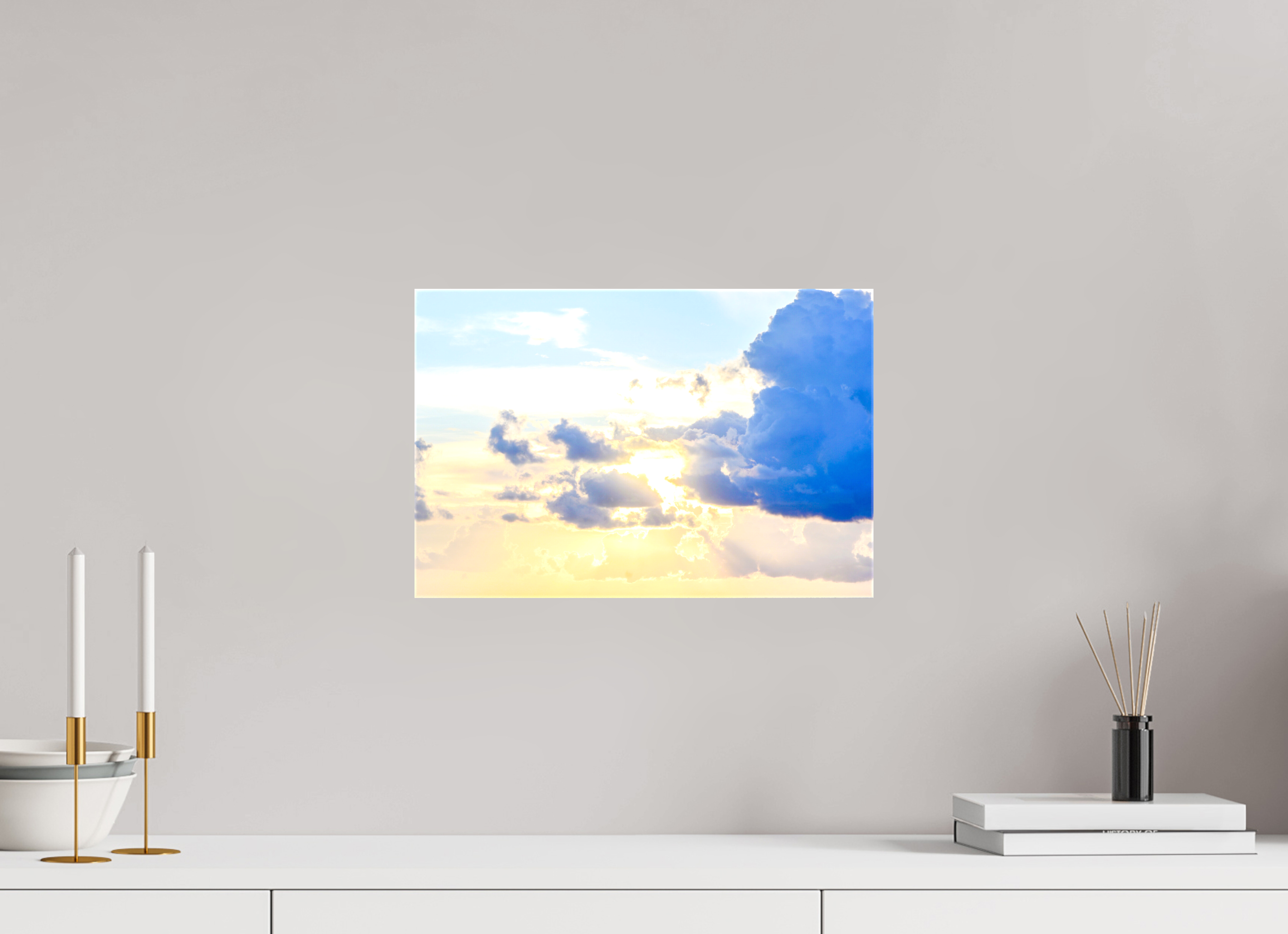 15 x 10″, Glossy Canvas on Stretcher Frame, 1,57" Wrapped Breaking Through The Clouds