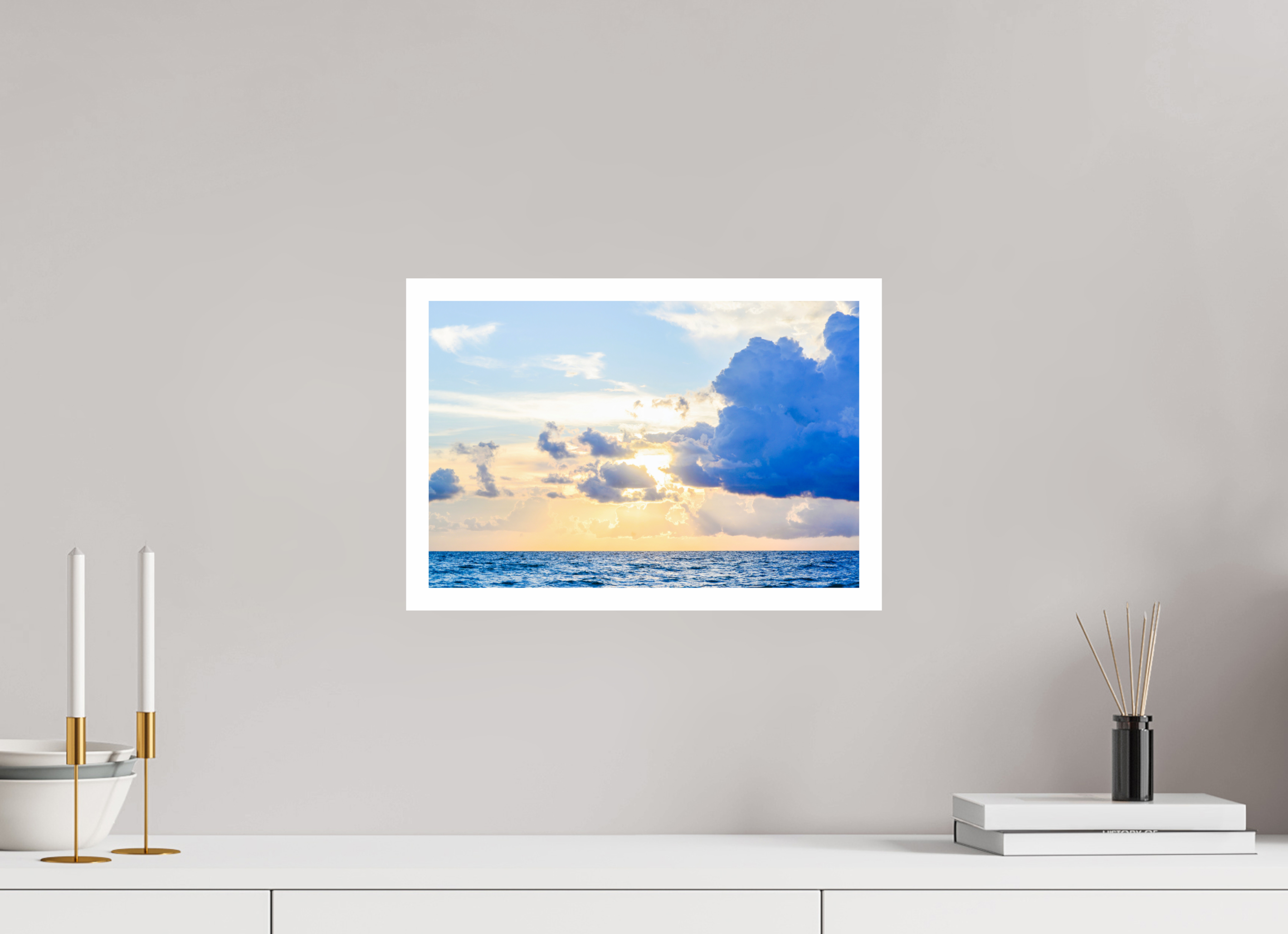 15 x 10″, Hahnemühle FineArt Pearl Print, .79" white border Breaking Through The Clouds