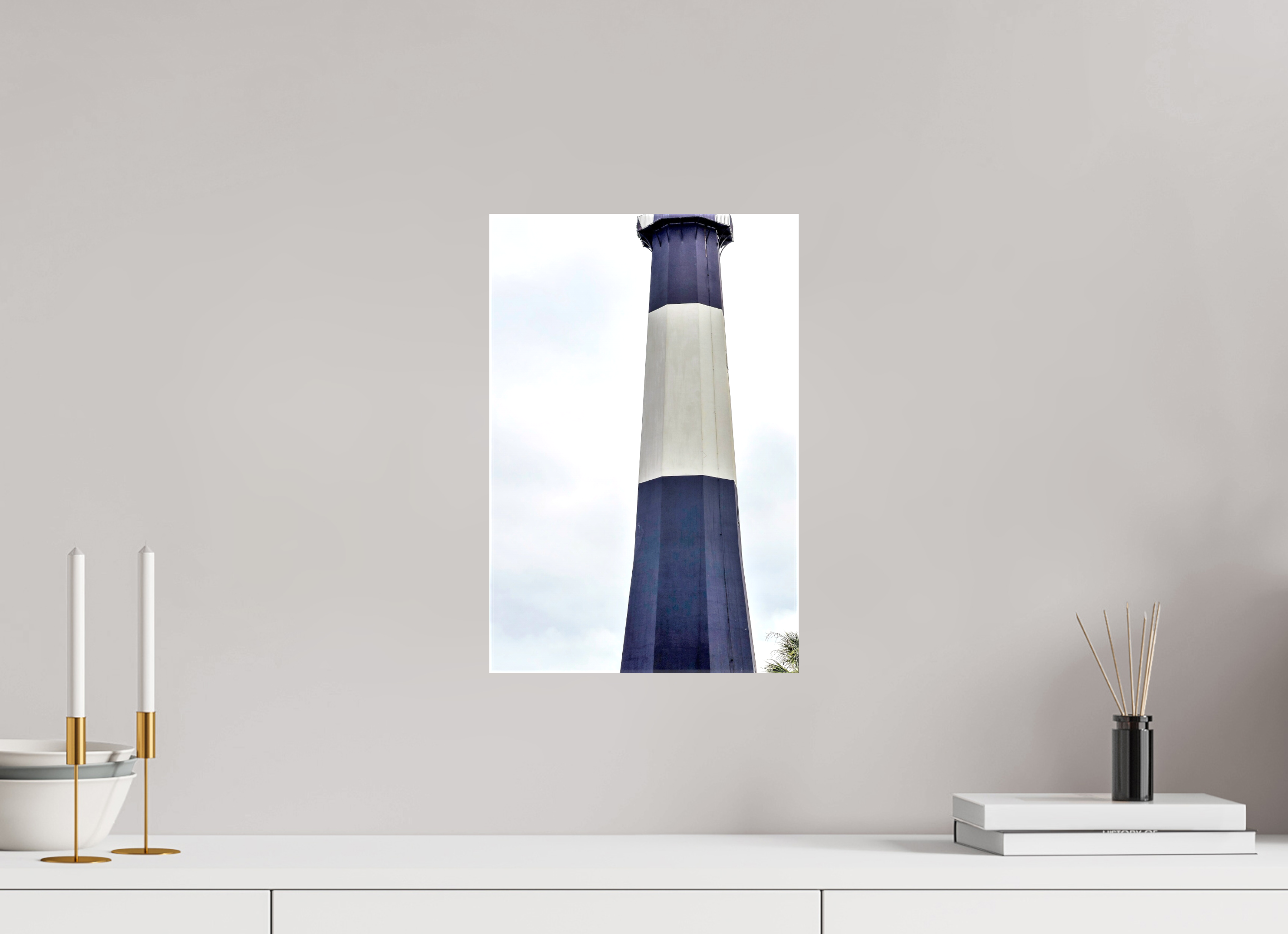 10 x 15″, Glossy Canvas on Stretcher Frame, 1,57" Wrapped Tybee Island Light Station