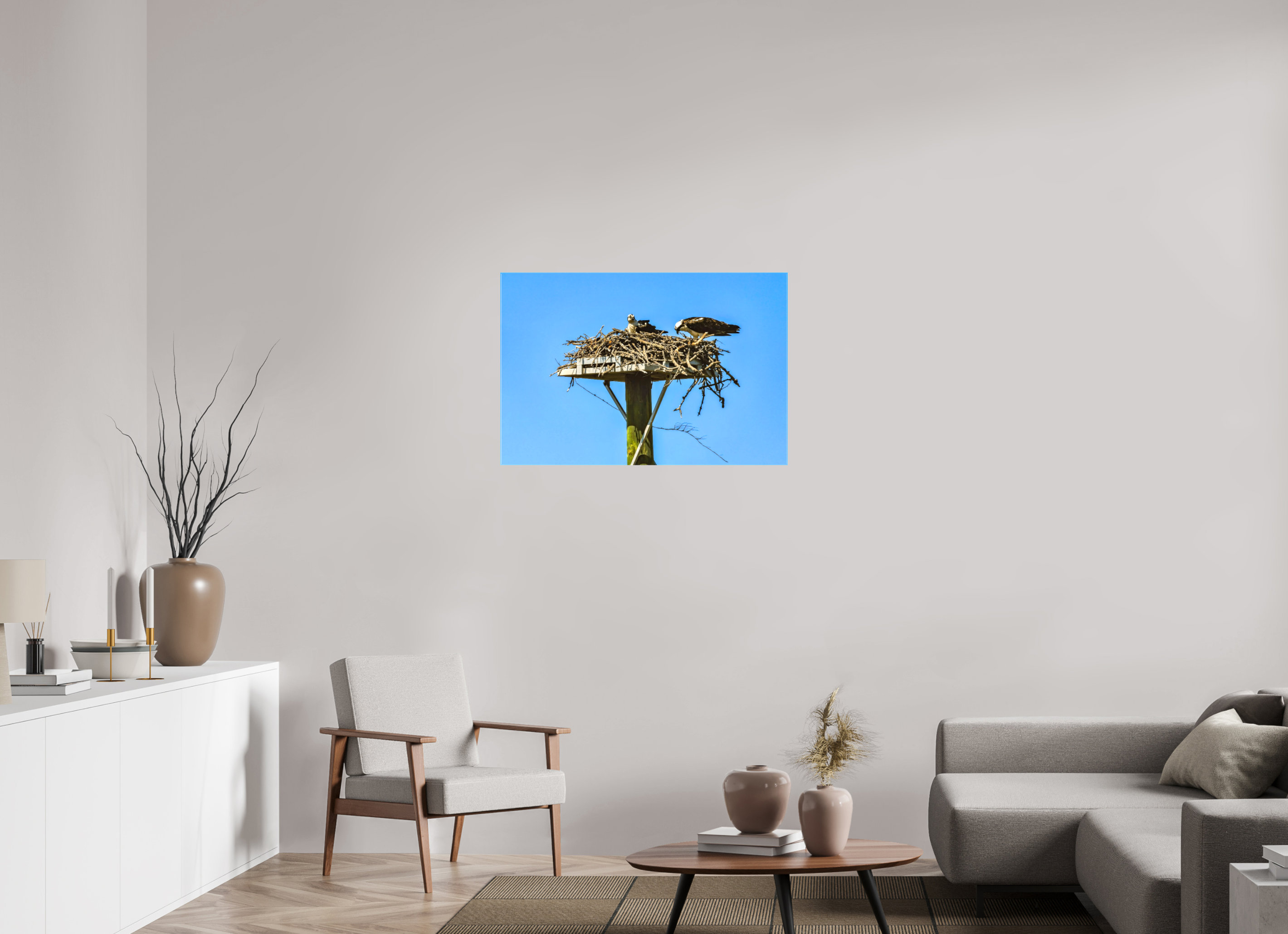 36 x 24″, Glossy Canvas on Stretcher Frame, 1,57" Wrapped Osprey Outlook