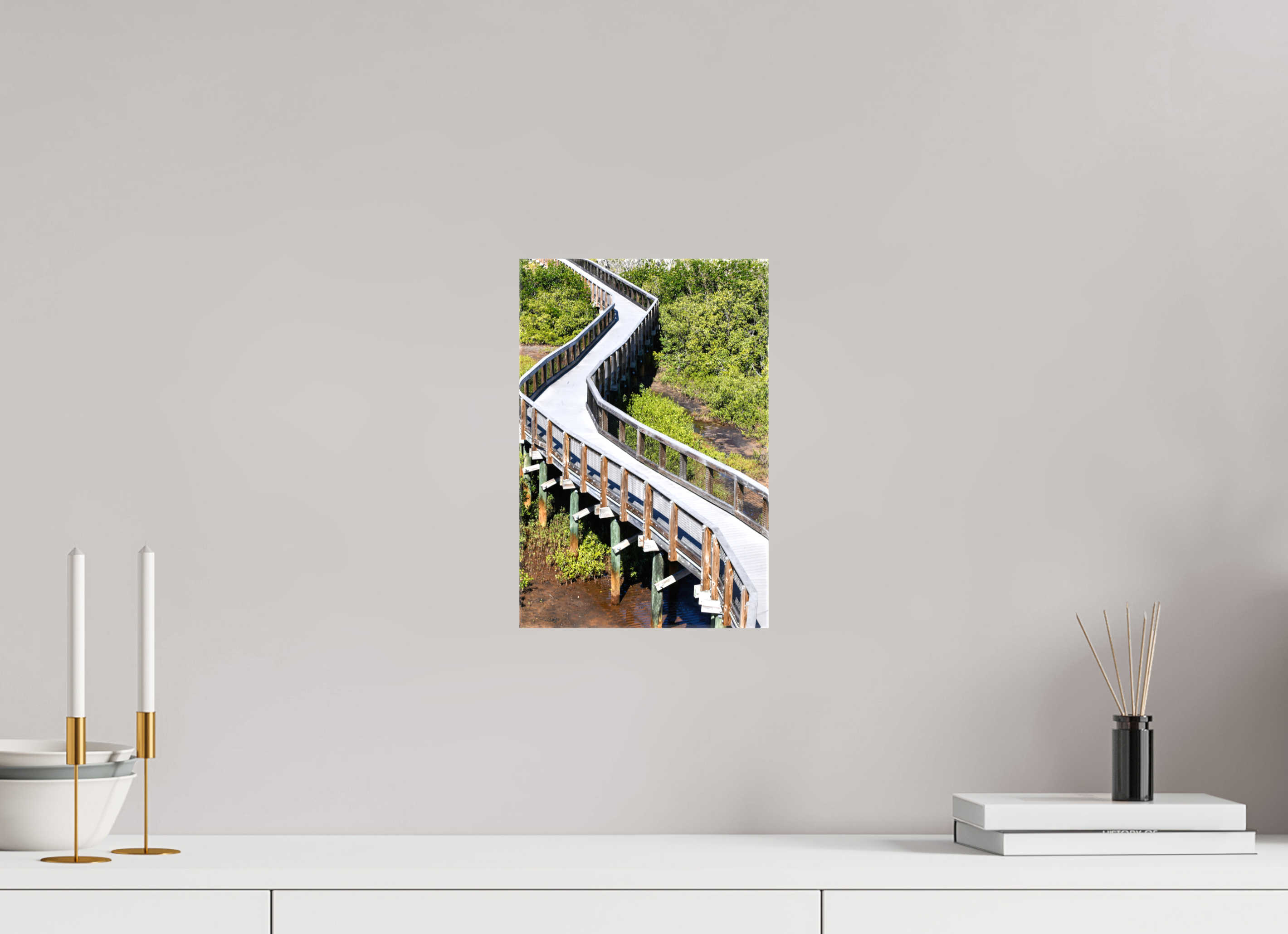 8 x 12″, Glossy Canvas on Stretcher Frame, 1,57" Wrapped The Winding Way