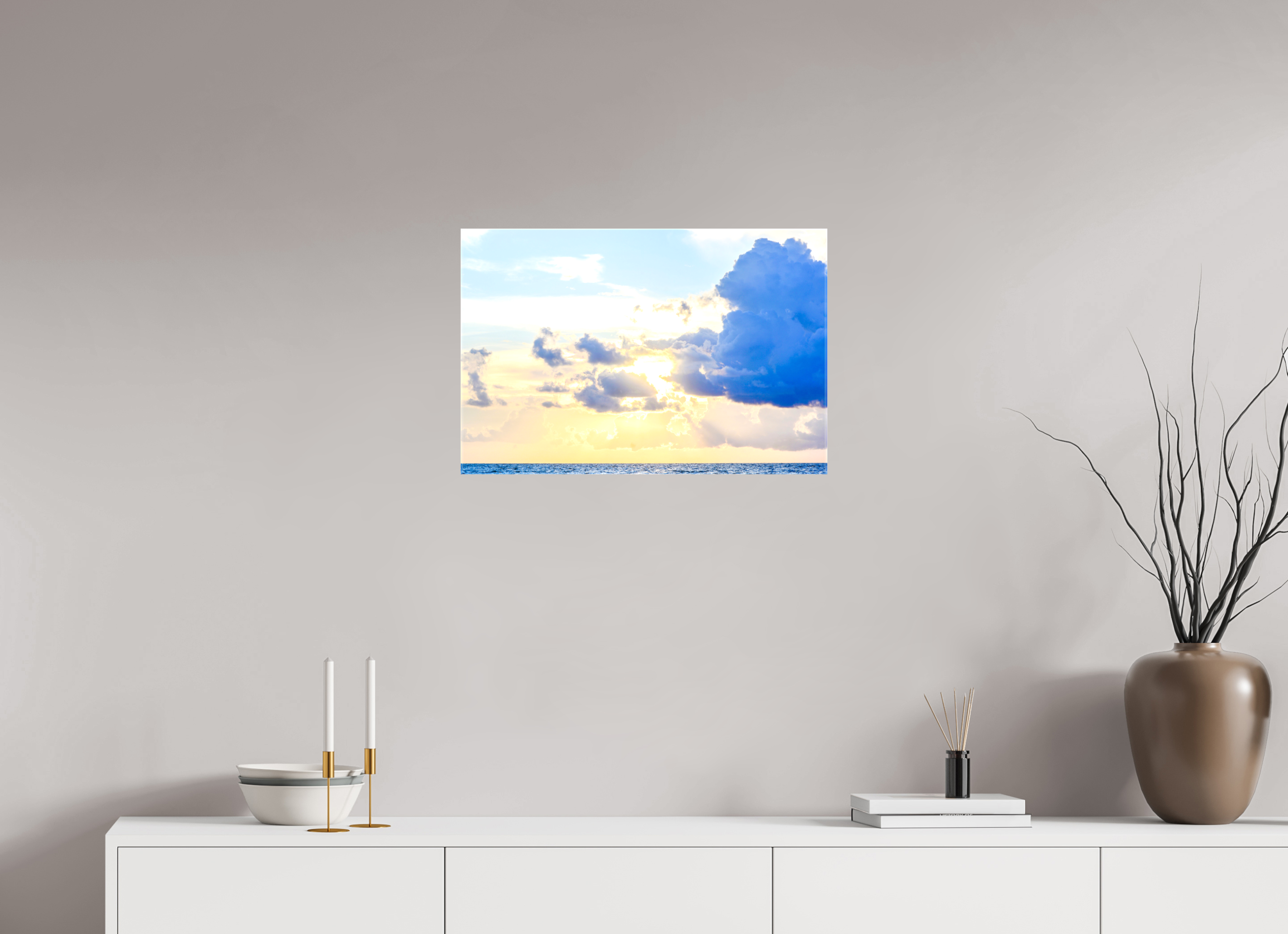 24 x 16″, Glossy Canvas on Stretcher Frame, 1,57" Wrapped Breaking Through The Clouds
