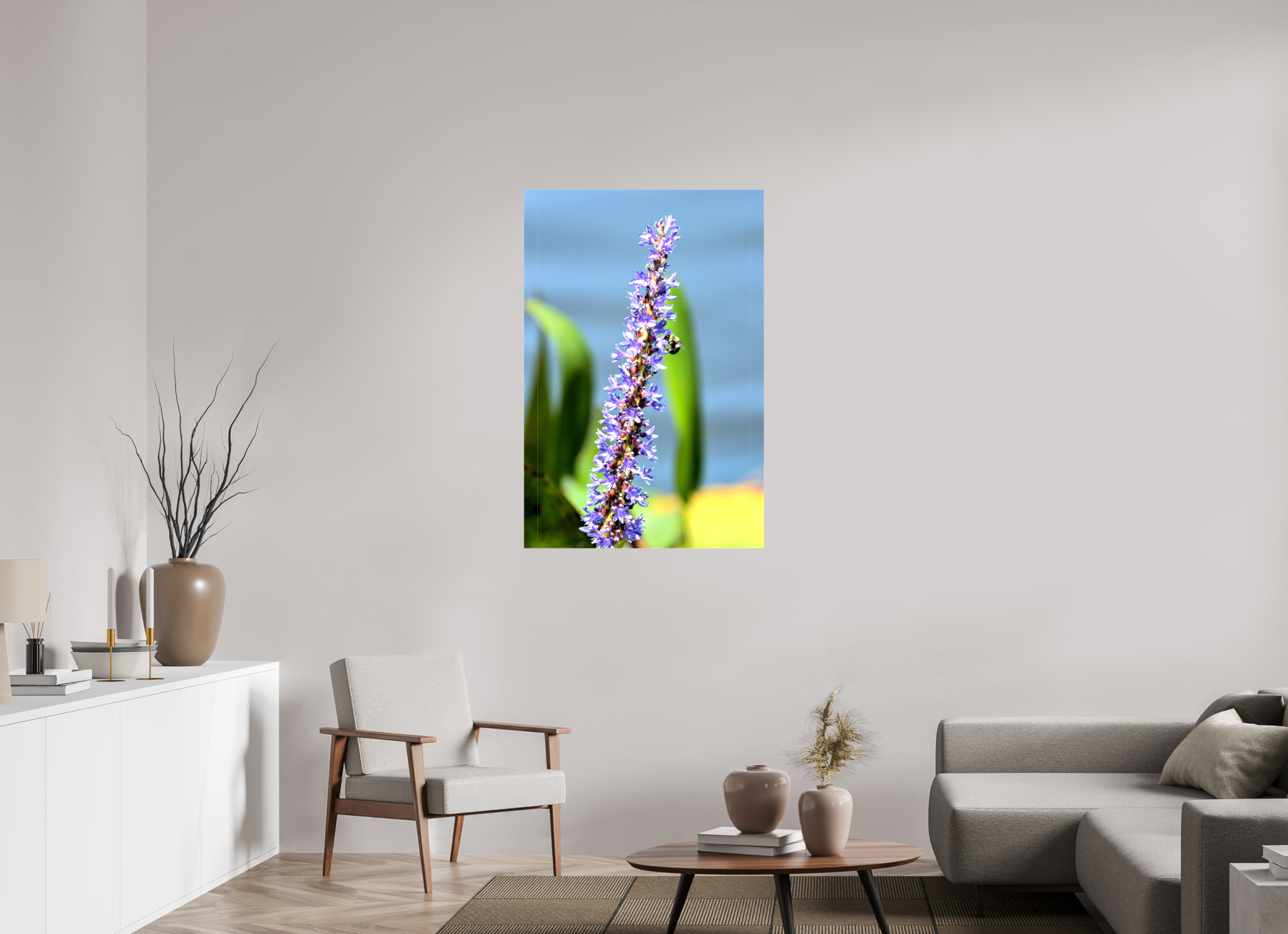 30 x 45″, Glossy Canvas on Stretcher Frame, 1,57" Wrapped Bloom & Buzz