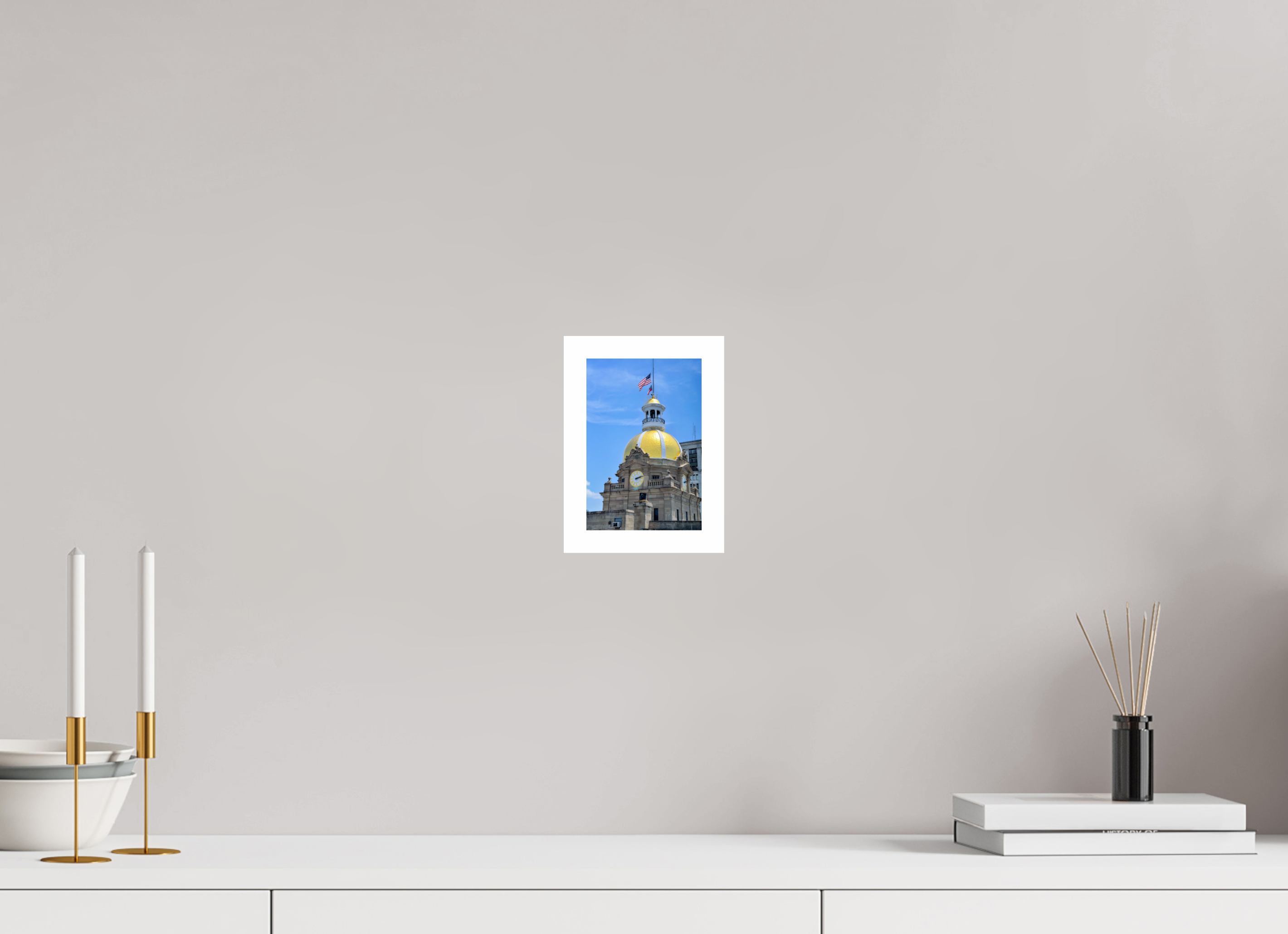 4 x 6″, Hahnemühle FineArt Pearl Print, .79" white border The Gilded Heart of Savannah