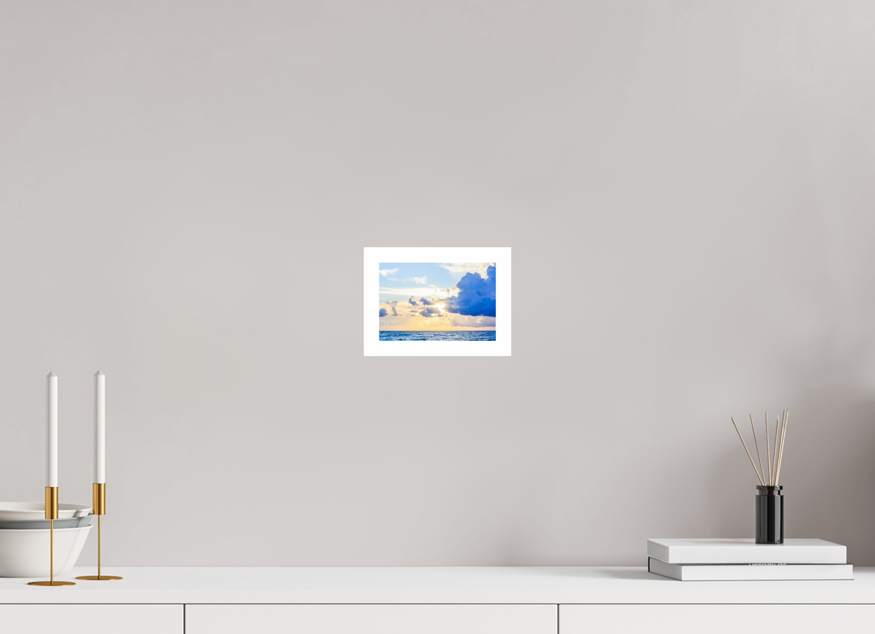 6 x 4″, Hahnemühle FineArt Pearl Print, .79" white border Breaking Through The Clouds