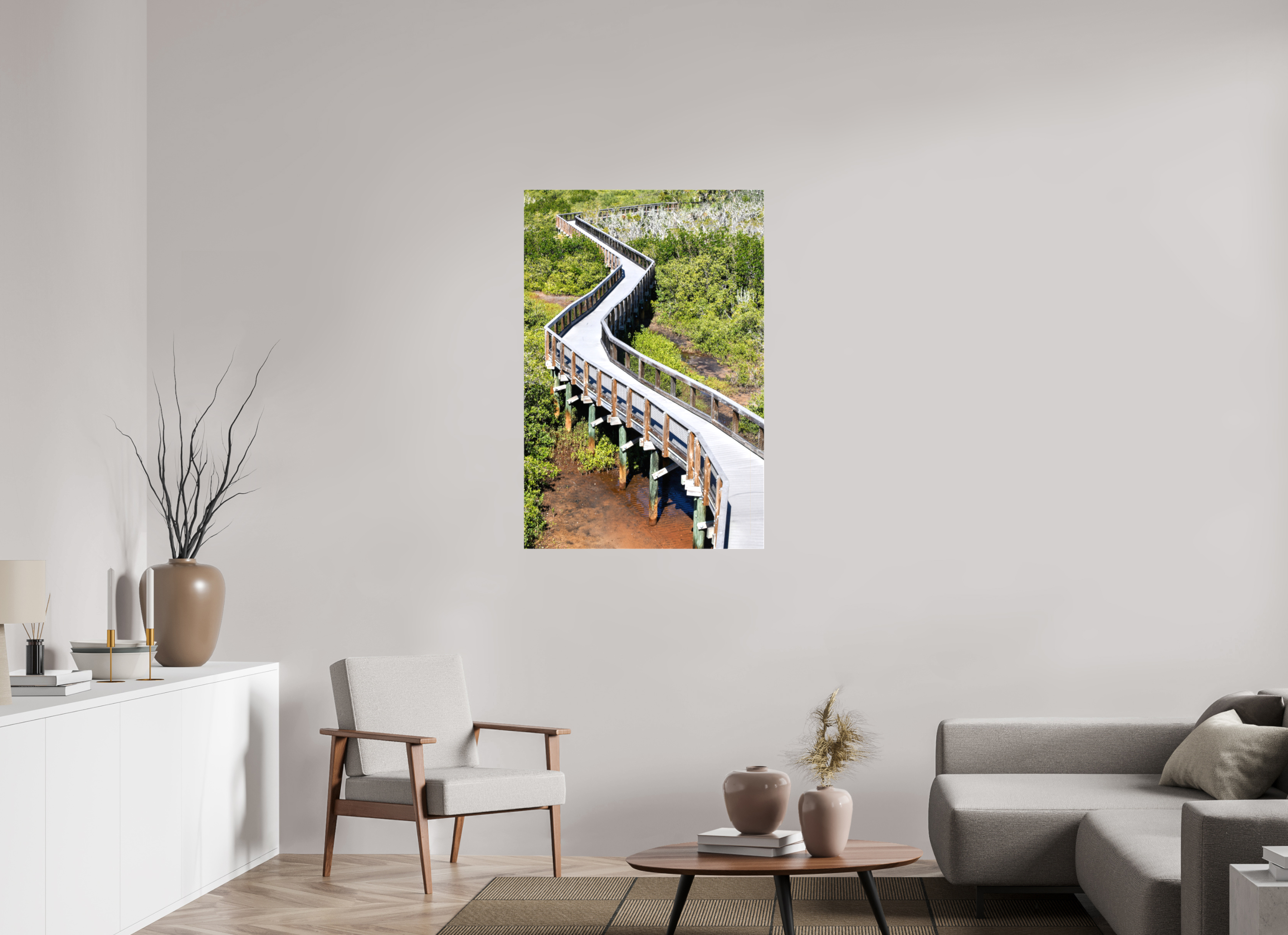 30 x 45″, Glossy Canvas on Stretcher Frame, 1,57" Wrapped The Winding Way