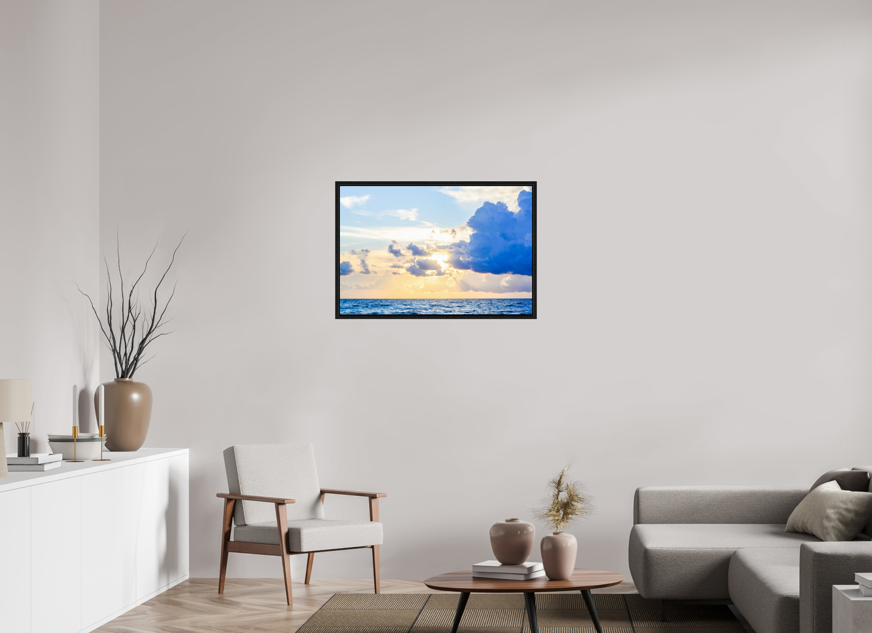 36 x 24″, Floater Frame Breaking Through The Clouds