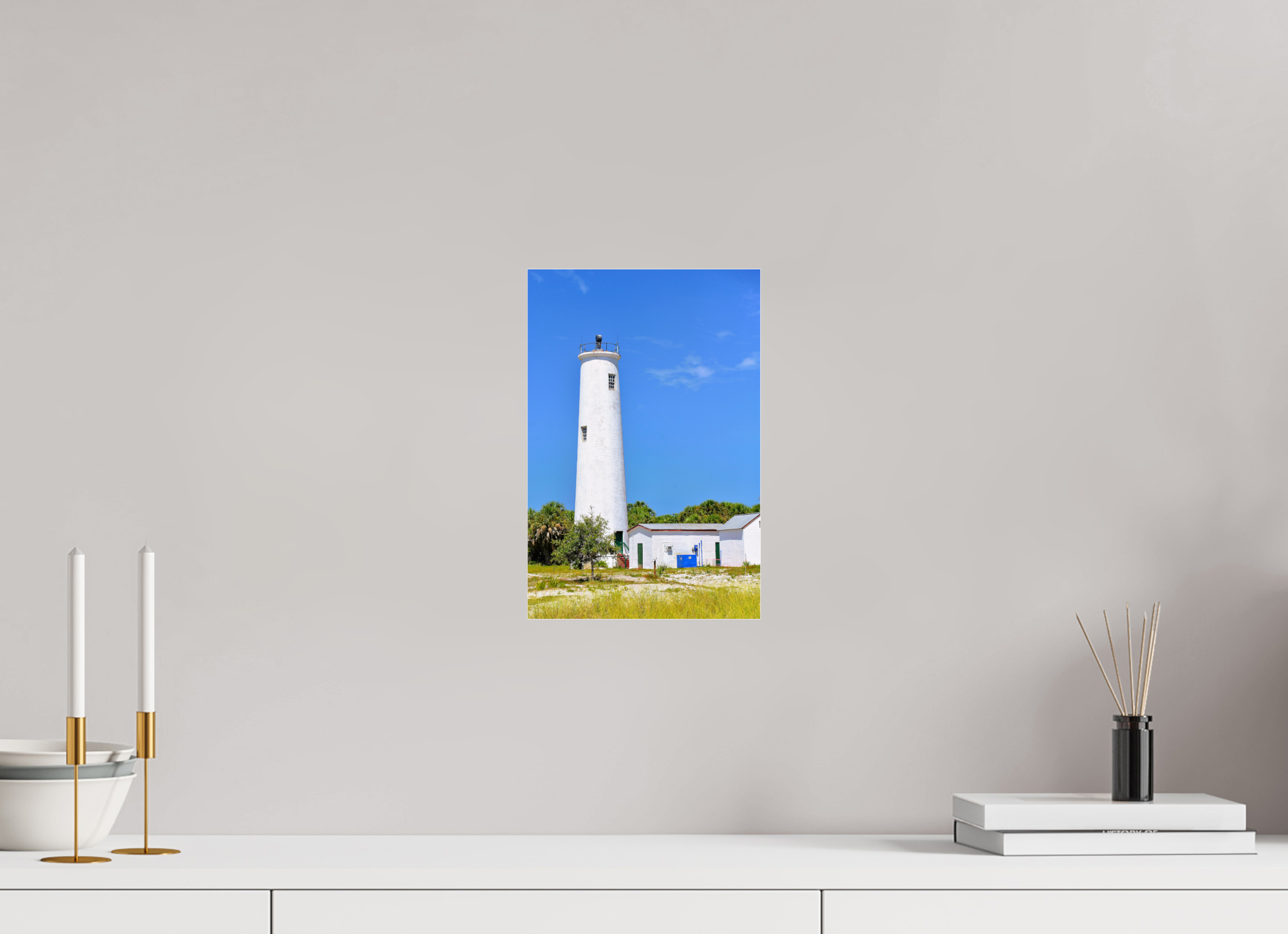 8 x 12″, Photo Print Under Acrylic Glass Egmont Key Lighthouse