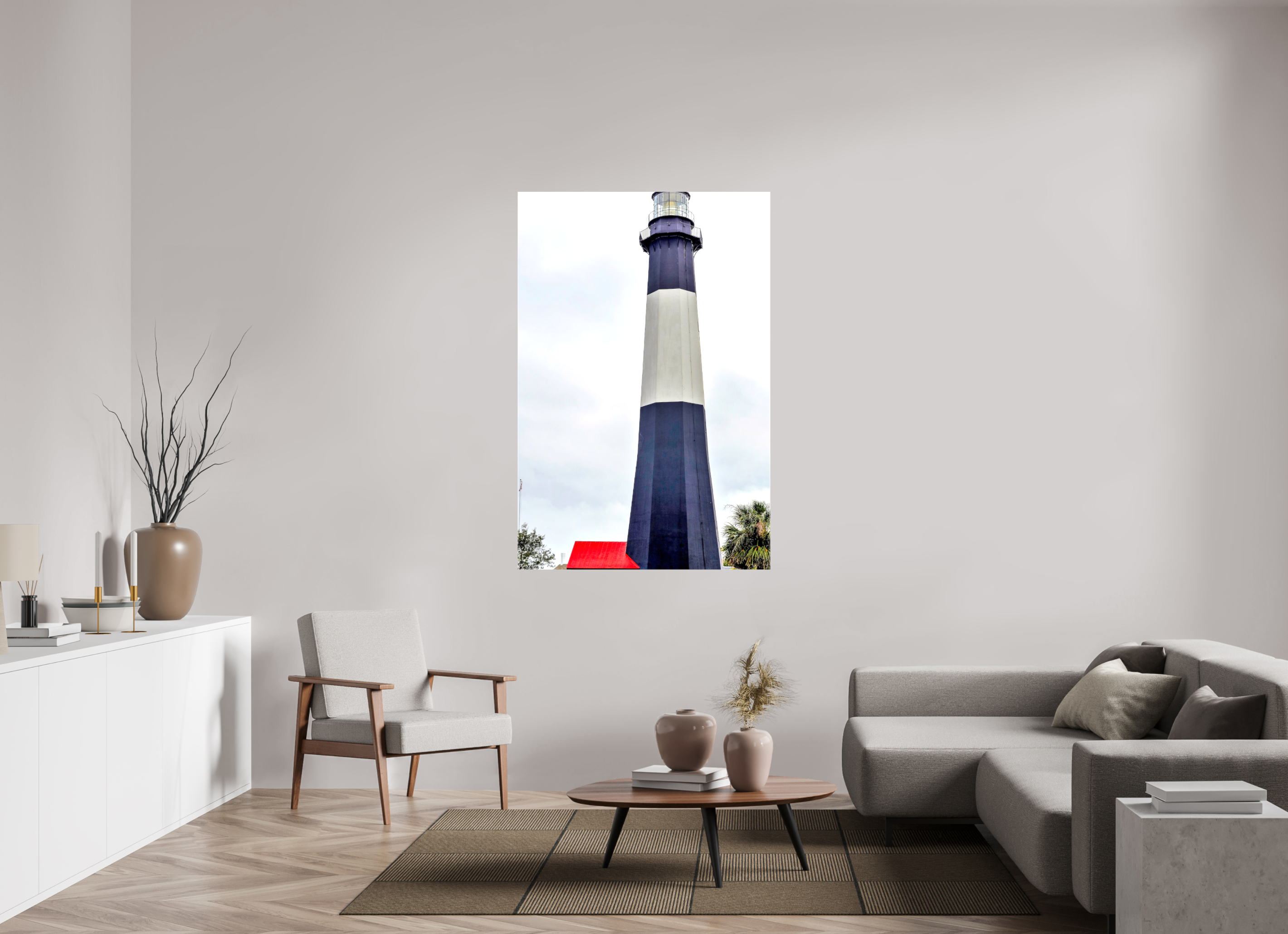 40 x 60″, Glossy Canvas on Stretcher Frame, 1,57" Wrapped Tybee Island Light Station