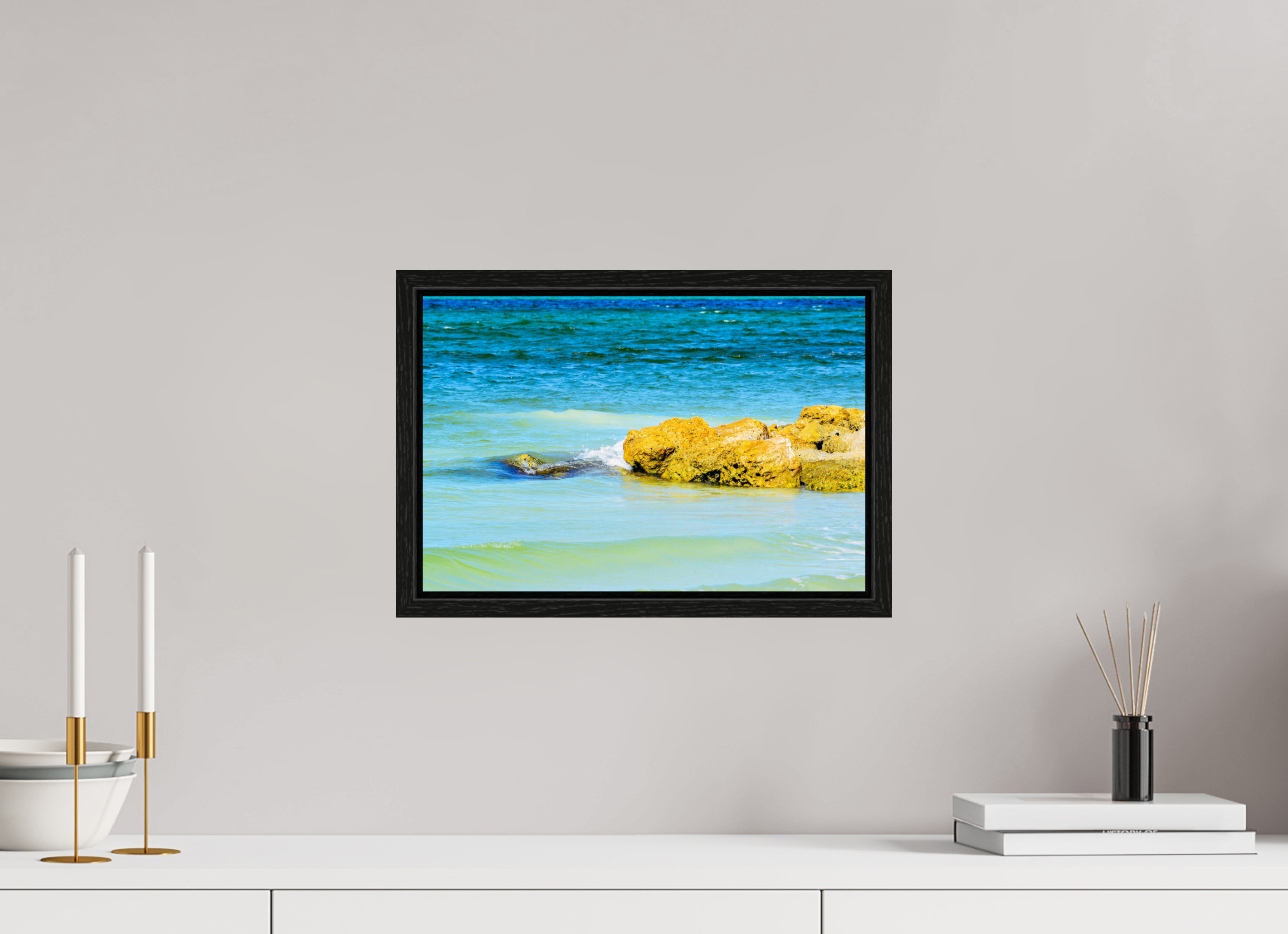 15 x 10″, Floater Frame Calm Waters