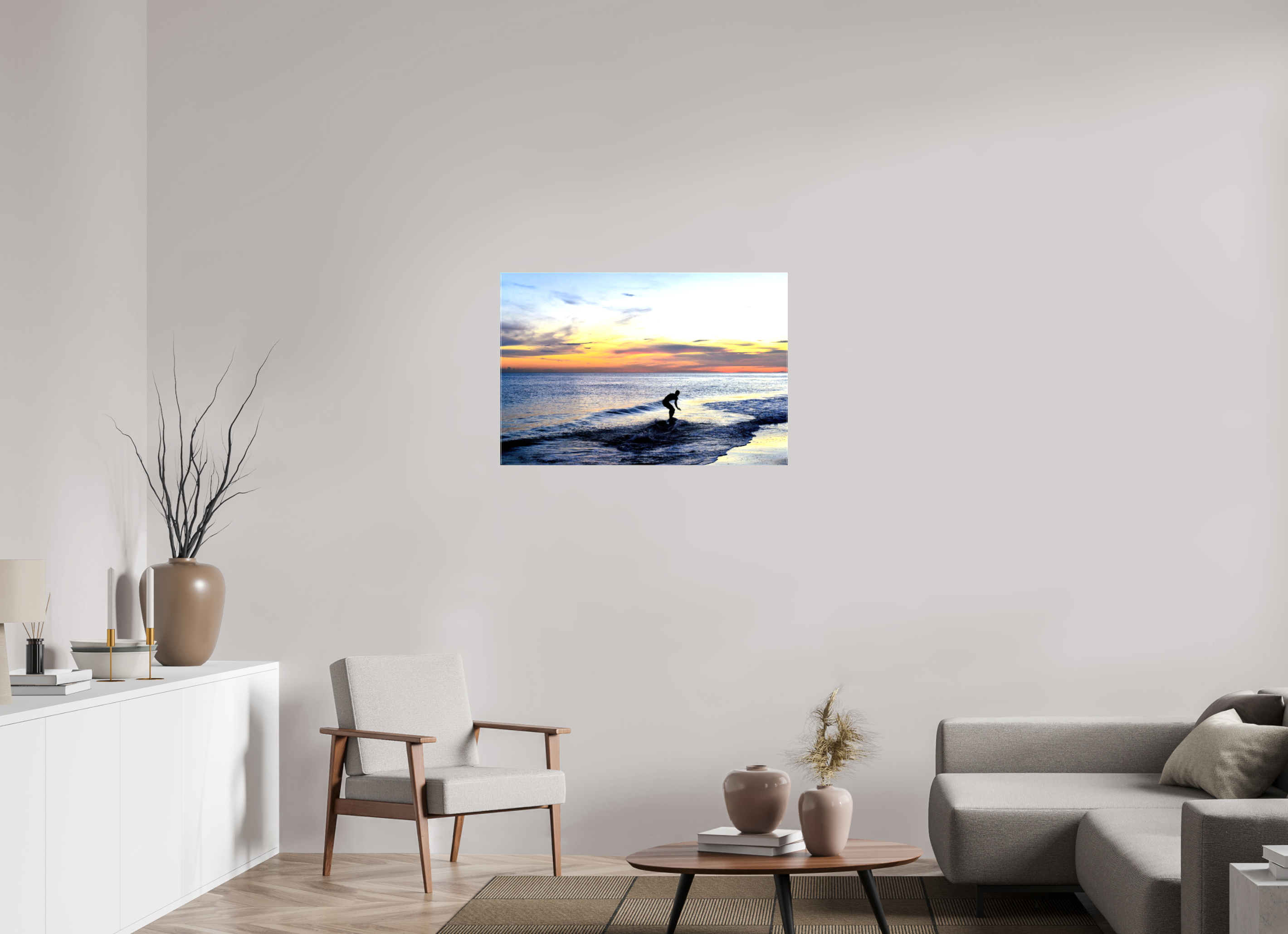 36 x 24″, Glossy Canvas on Stretcher Frame, 1,57" Wrapped Chasing the Last Light