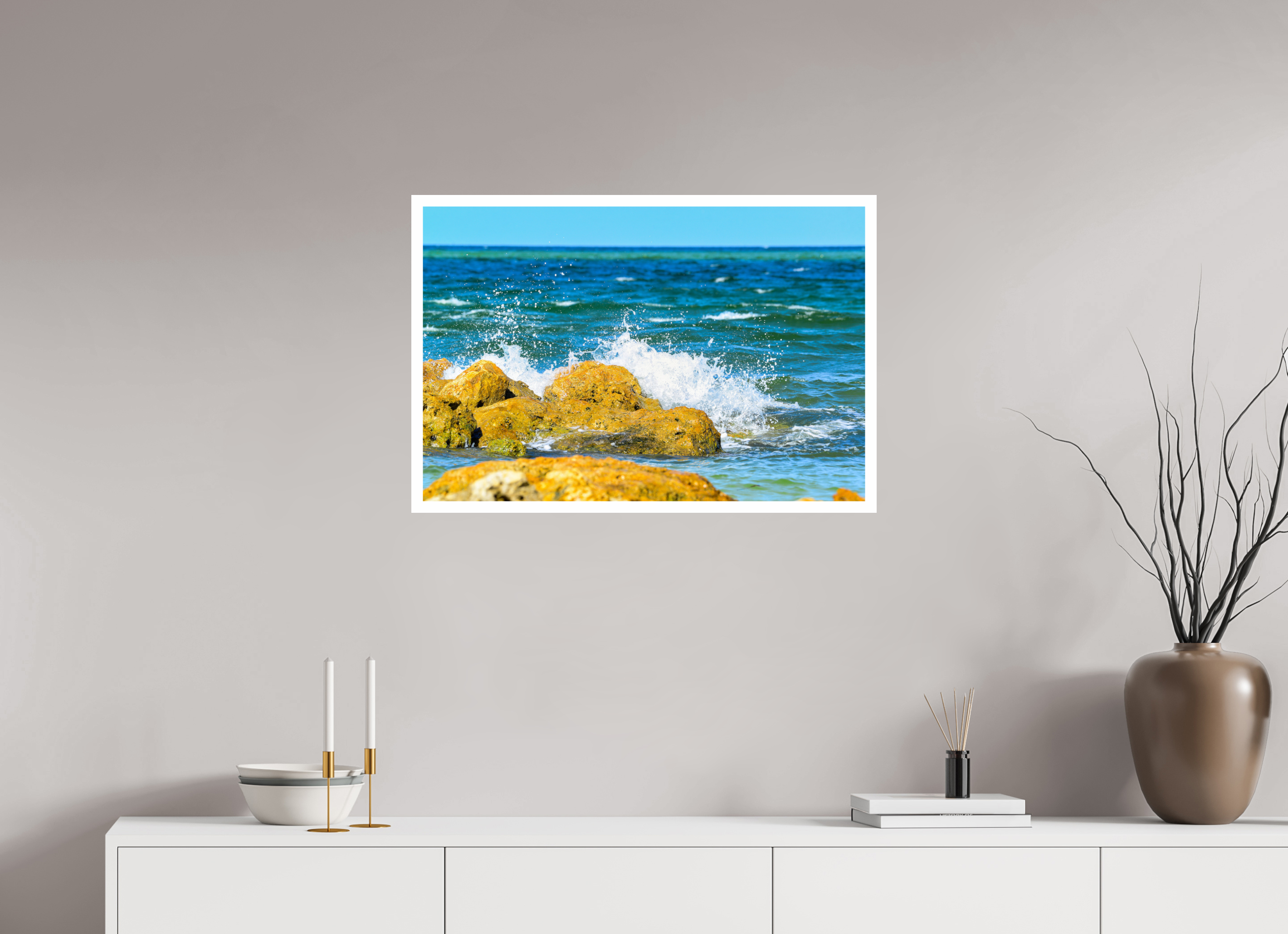 30 x 20″, Hahnemühle FineArt Pearl Print, .79" white border The Ocean’s Impact