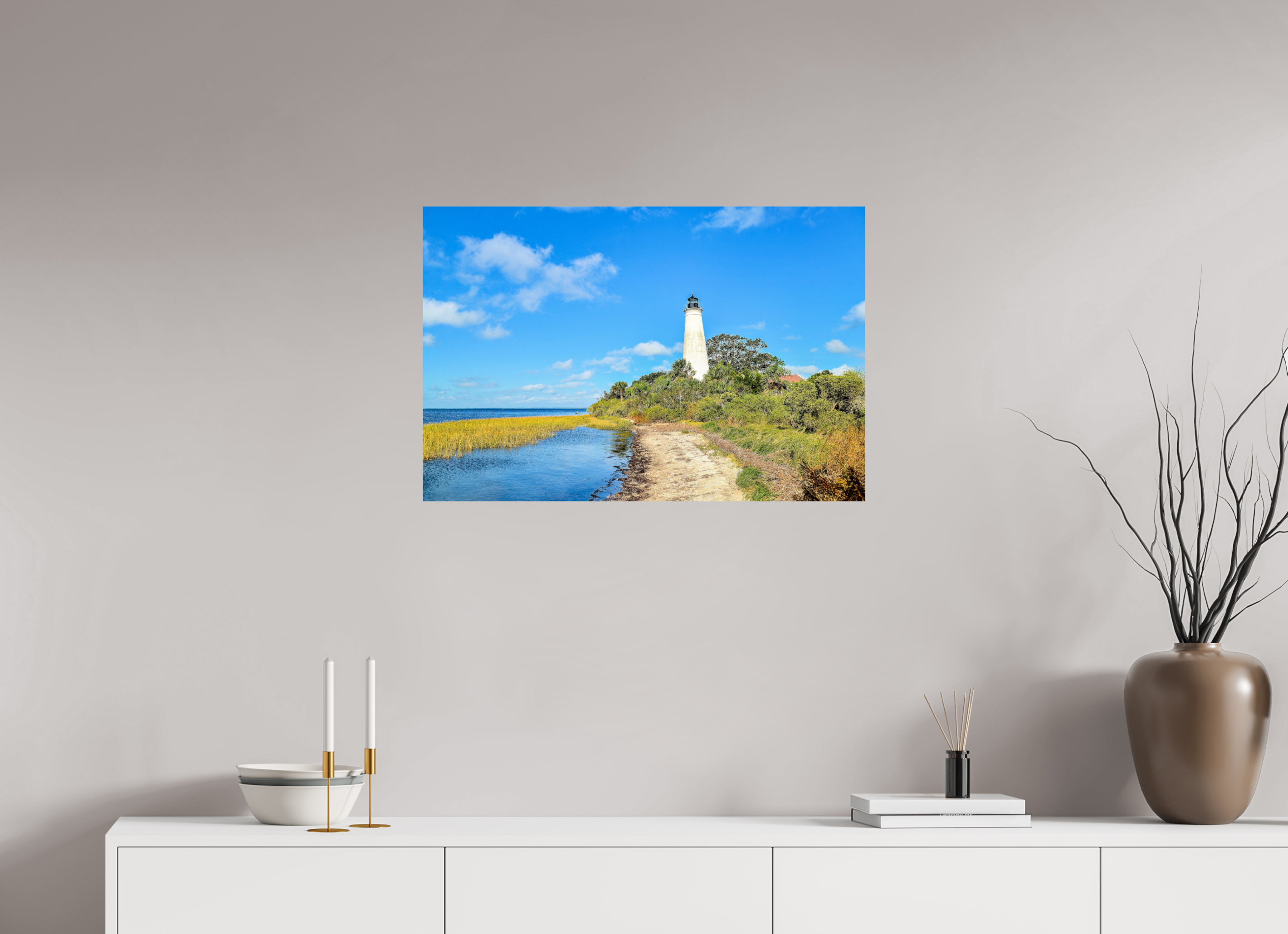 30 x 20″, Photo Print On Fuji Crystal DP II St. Marks Lighthouse