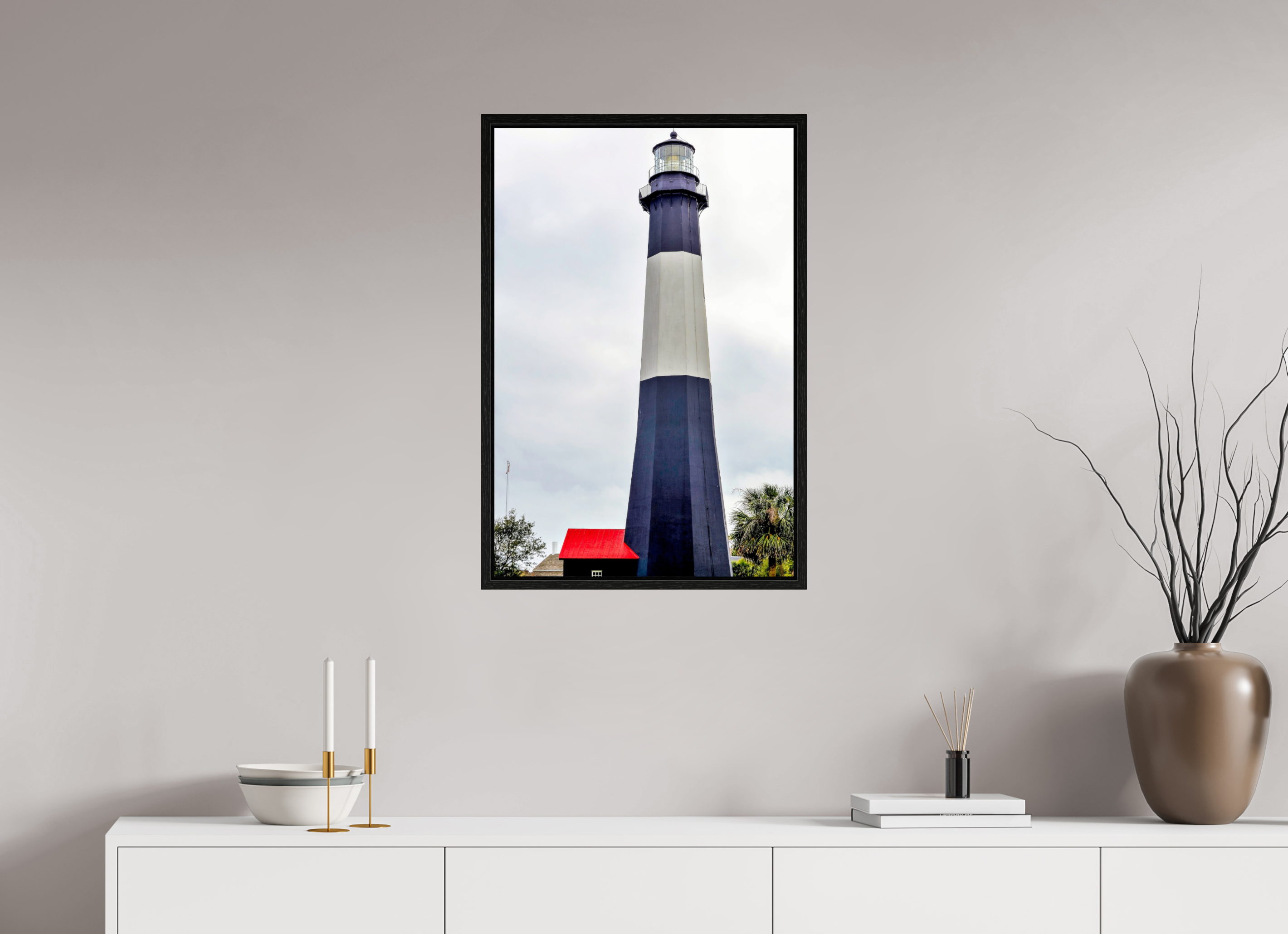 20 x 30″, Floater Frame Tybee Island Light Station