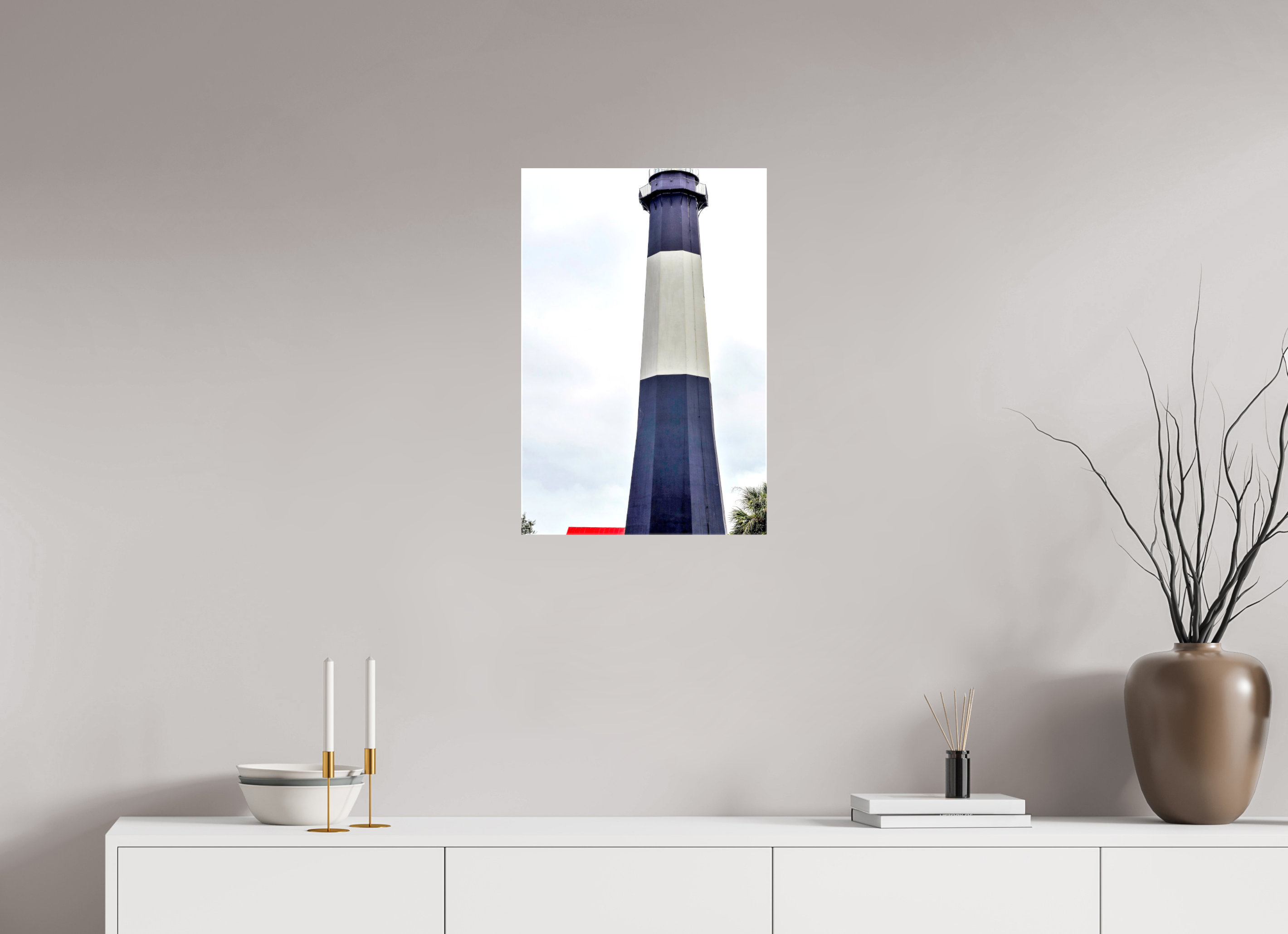 16 x 24″, Glossy Canvas on Stretcher Frame, 1,57" Wrapped Tybee Island Light Station