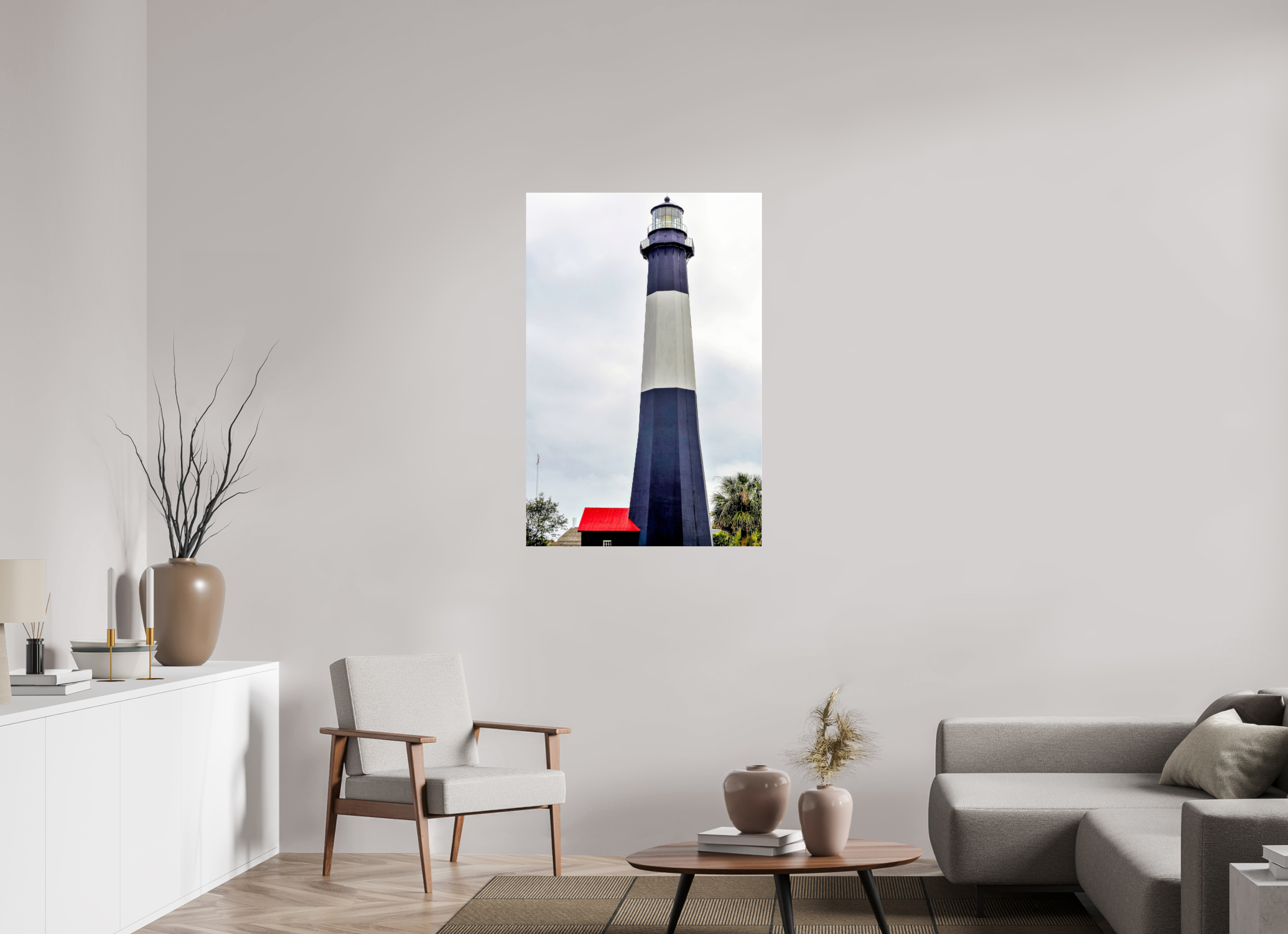 30 x 45″, Photo Print Under Acrylic Glass Tybee Island Light Station