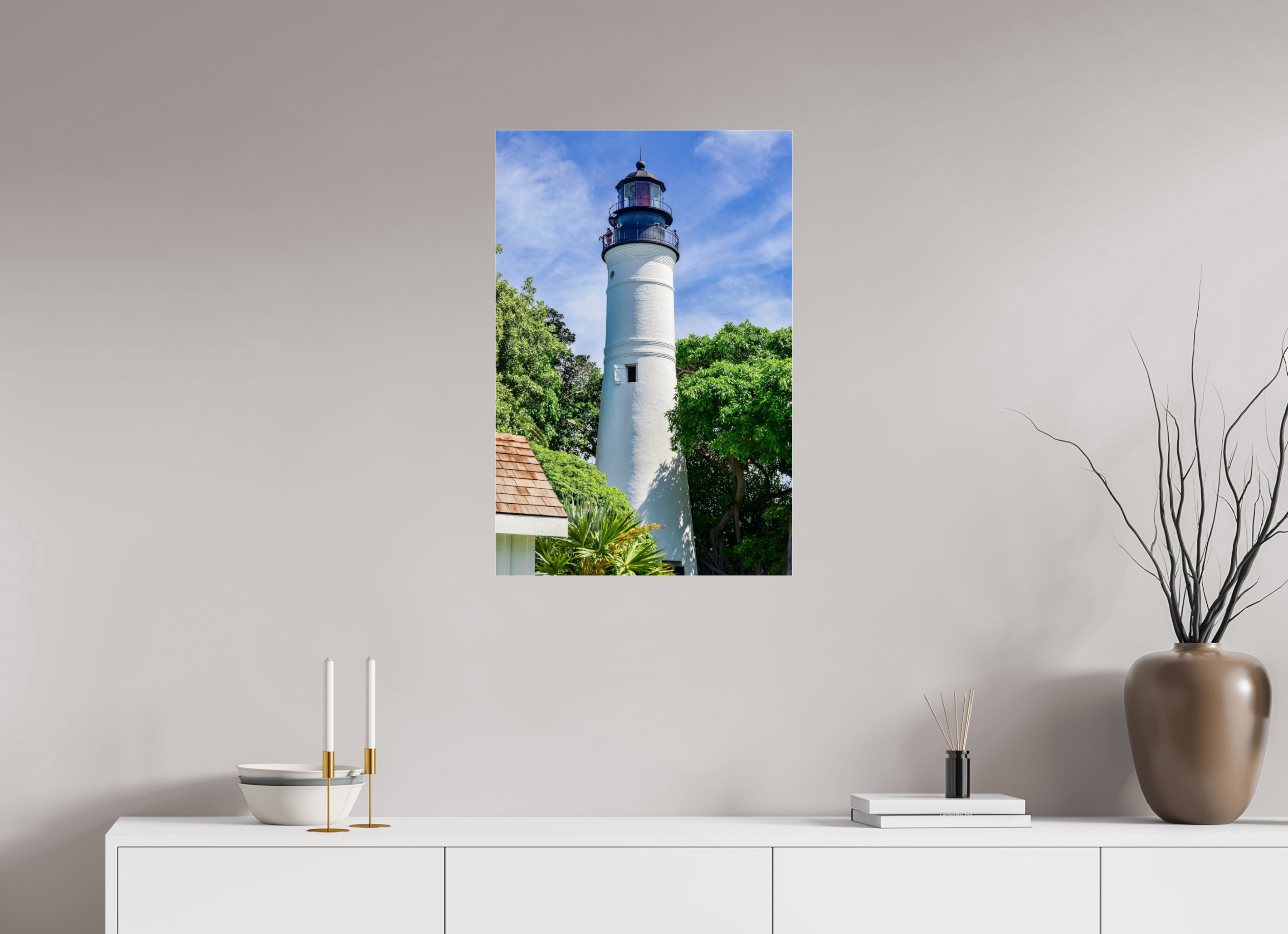 20 x 30″, Photo Print Under Acrylic Glass The Historic Key West Lighthouse
