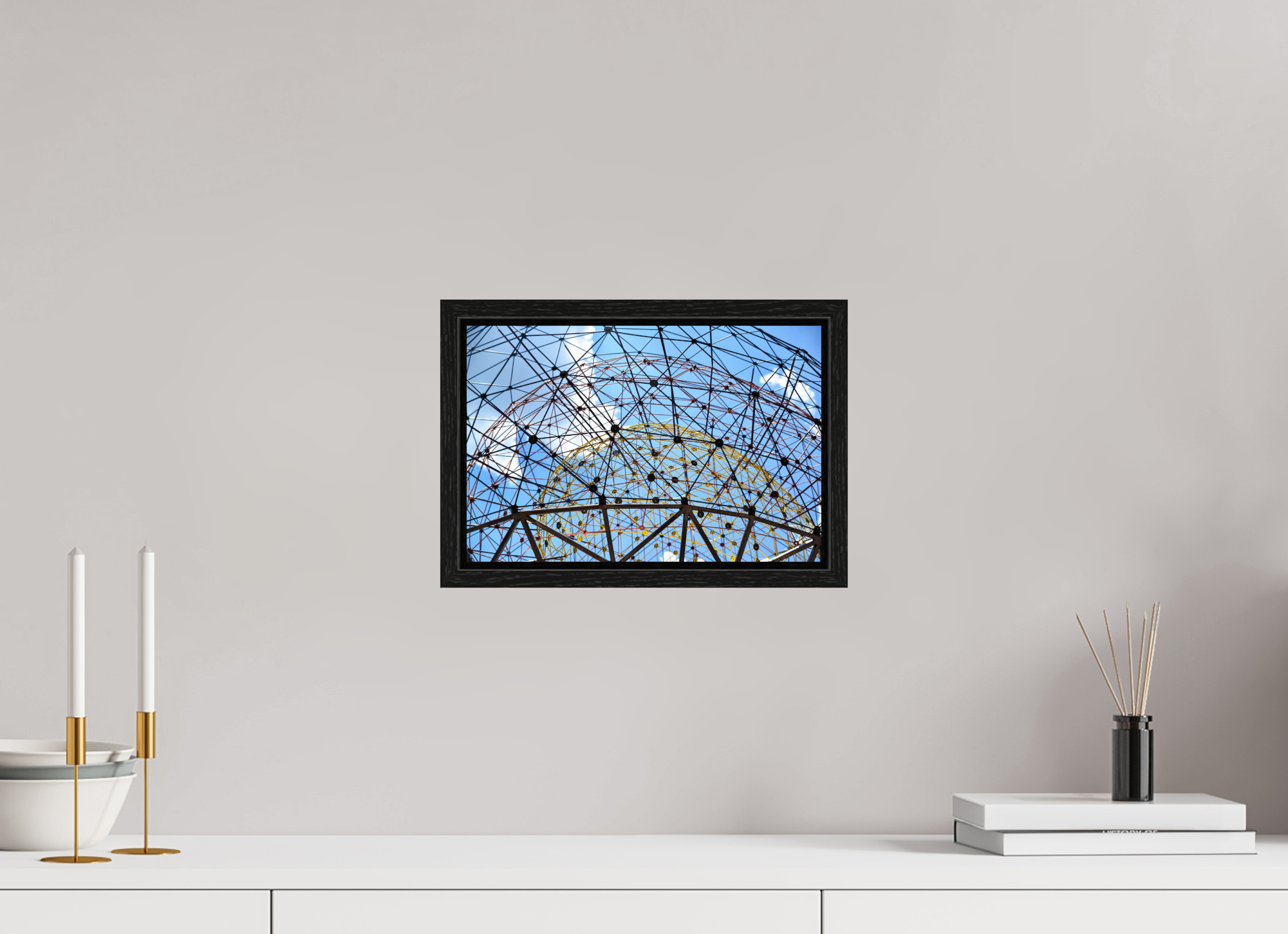 12 x 8″, Floater Frame Geodesic Horizon: The Tillie Fowler Memorial