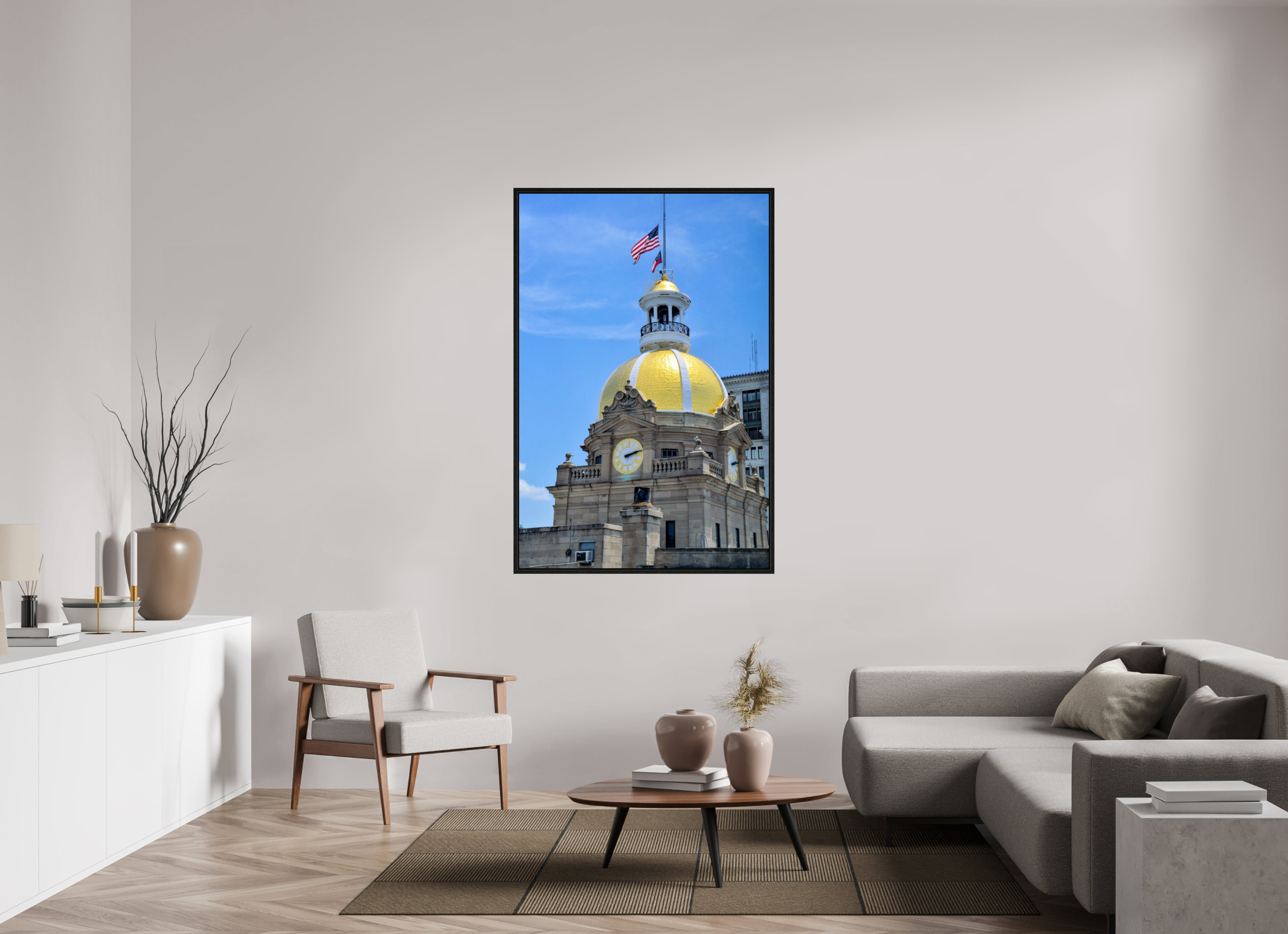 40 x 60″, Floater Frame The Gilded Heart of Savannah
