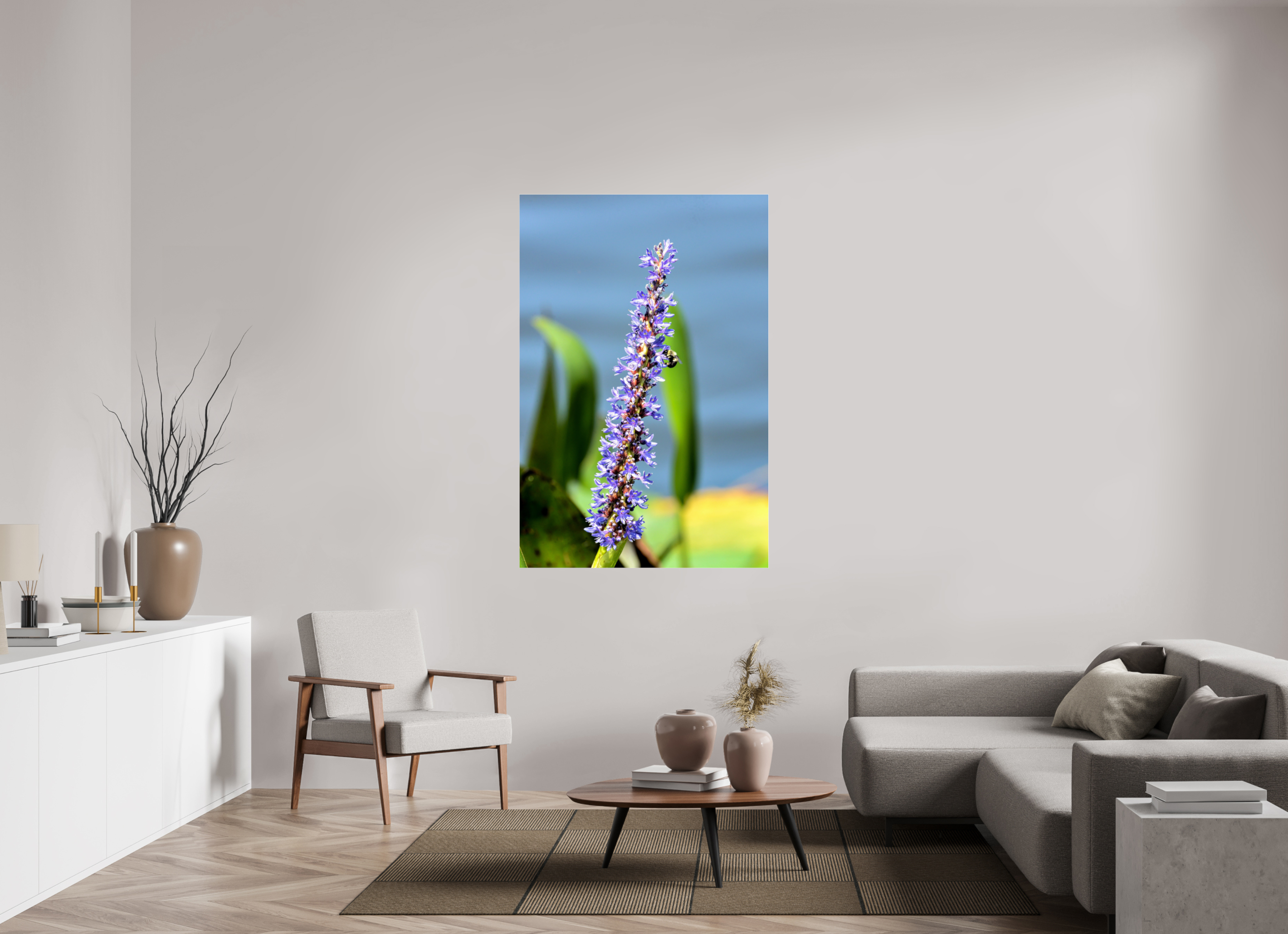 40 x 60″, Metallic Photo Print Under Acrylic Glass Bloom & Buzz