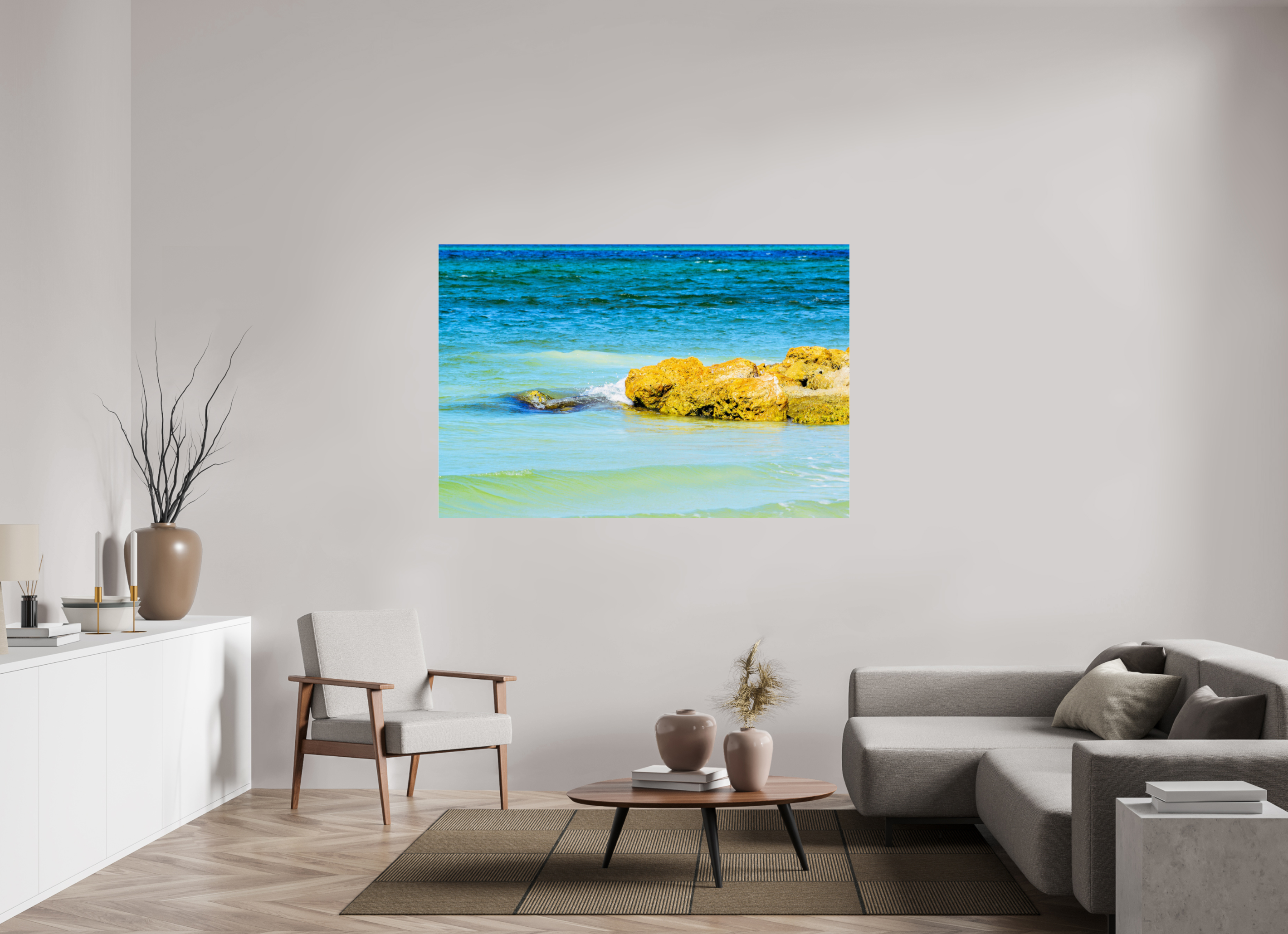 66 x 44″, Photo Print Under Acrylic Glass Calm Waters