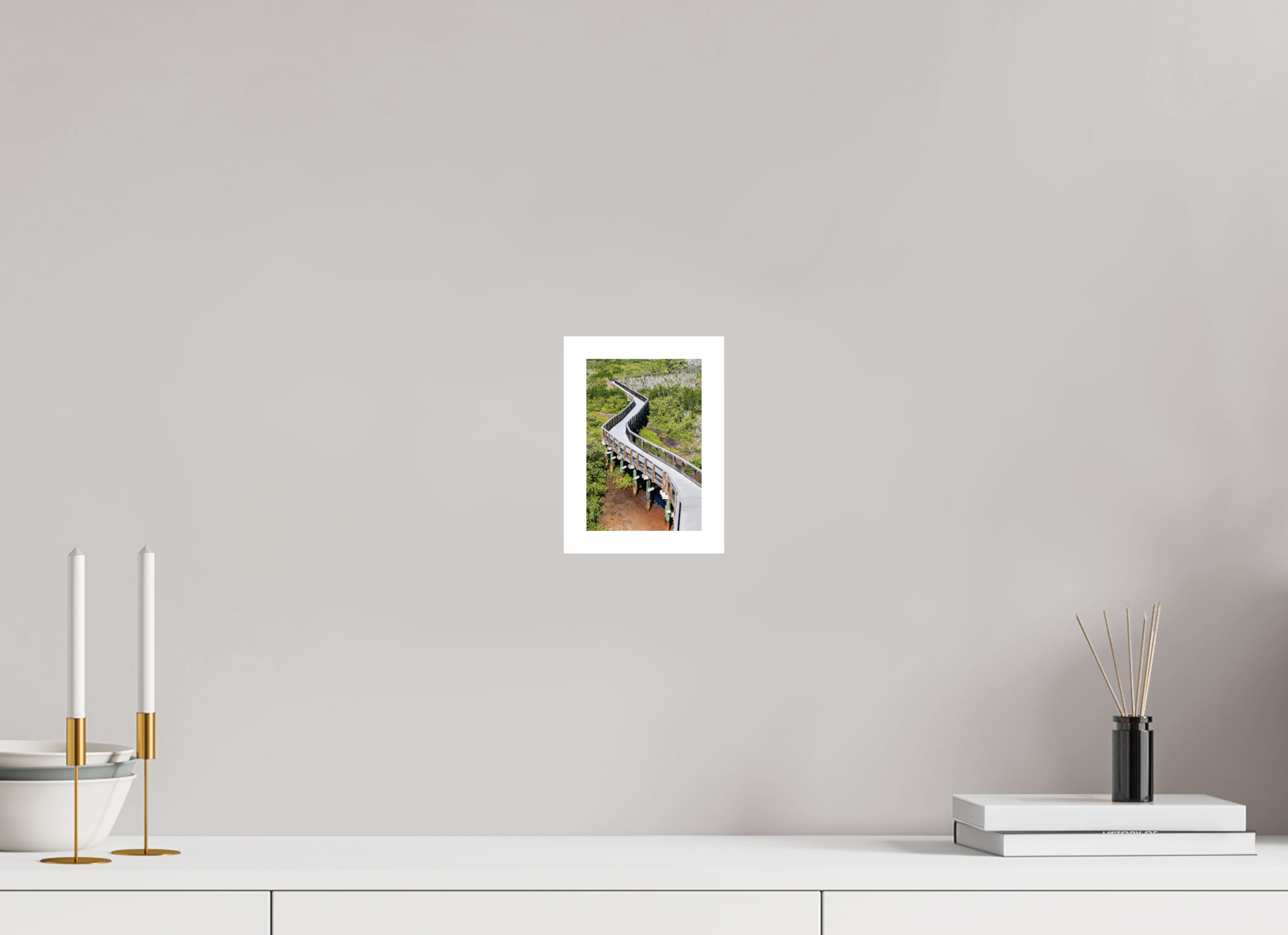 4 x 6″, Hahnemühle FineArt Pearl Print, .79" white border The Winding Way