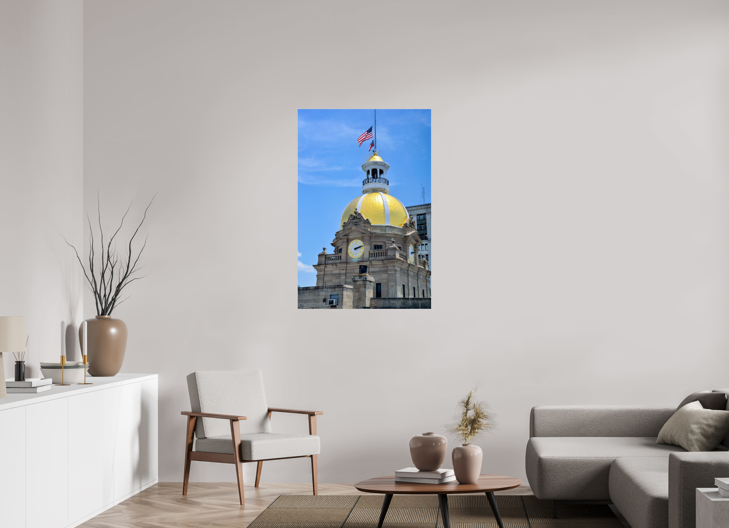 30 x 45″, Photo Print Under Acrylic Glass The Gilded Heart of Savannah