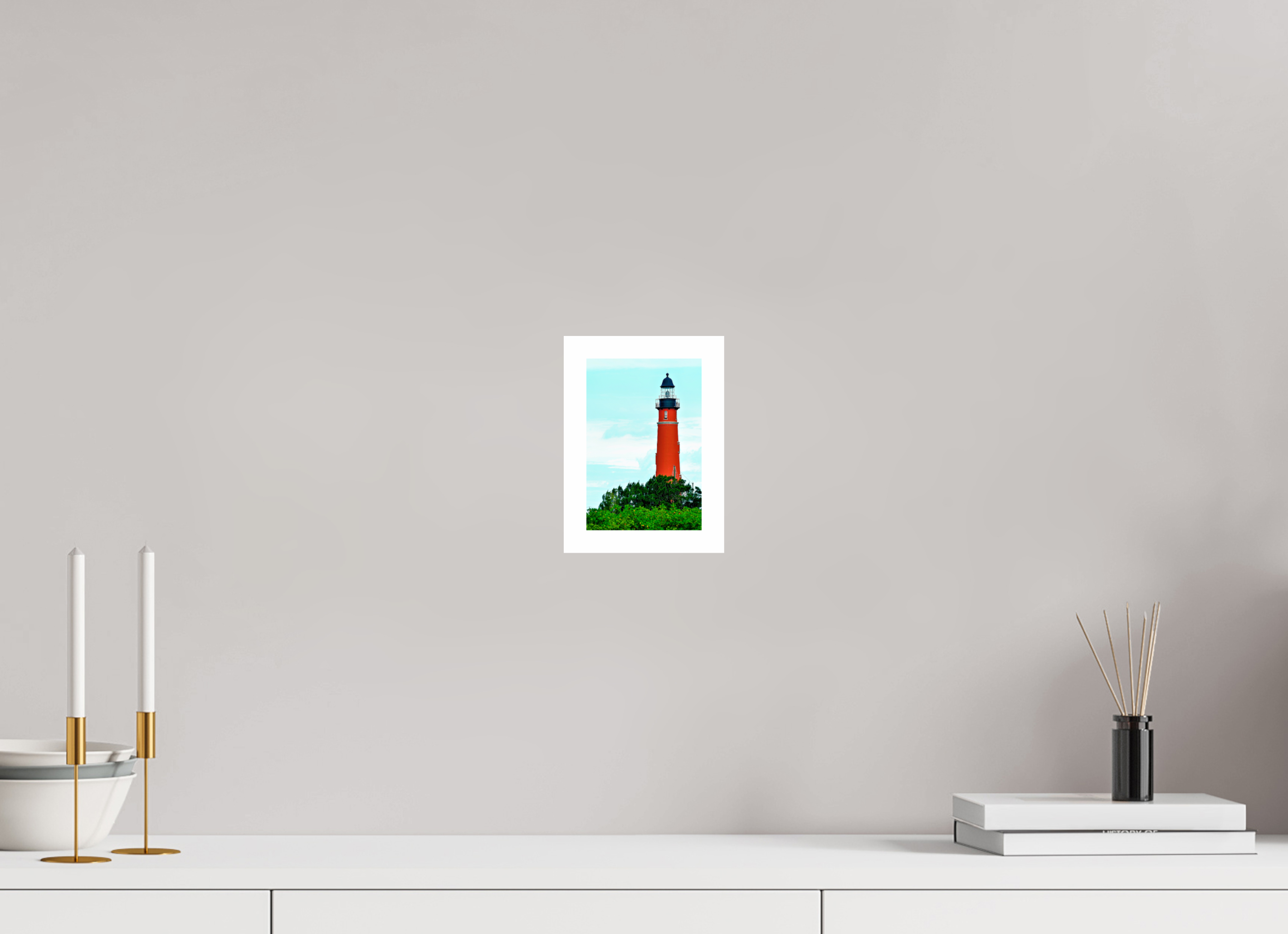 4 x 6″, Hahnemühle FineArt Pearl Print, .79" white border Ponce de Leon Inlet Lighthouse