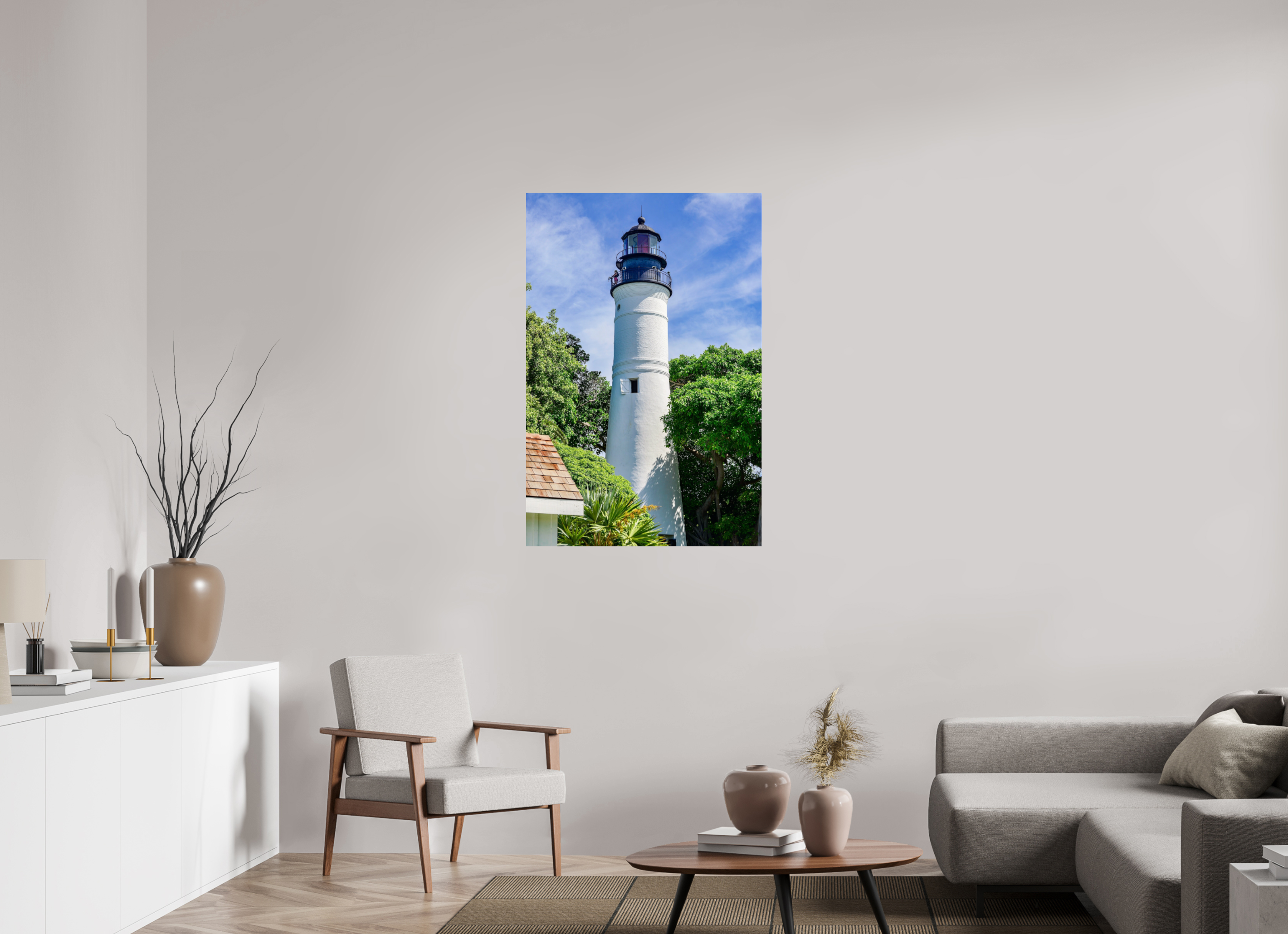 30 x 45″, Photo Print Under Acrylic Glass The Historic Key West Lighthouse