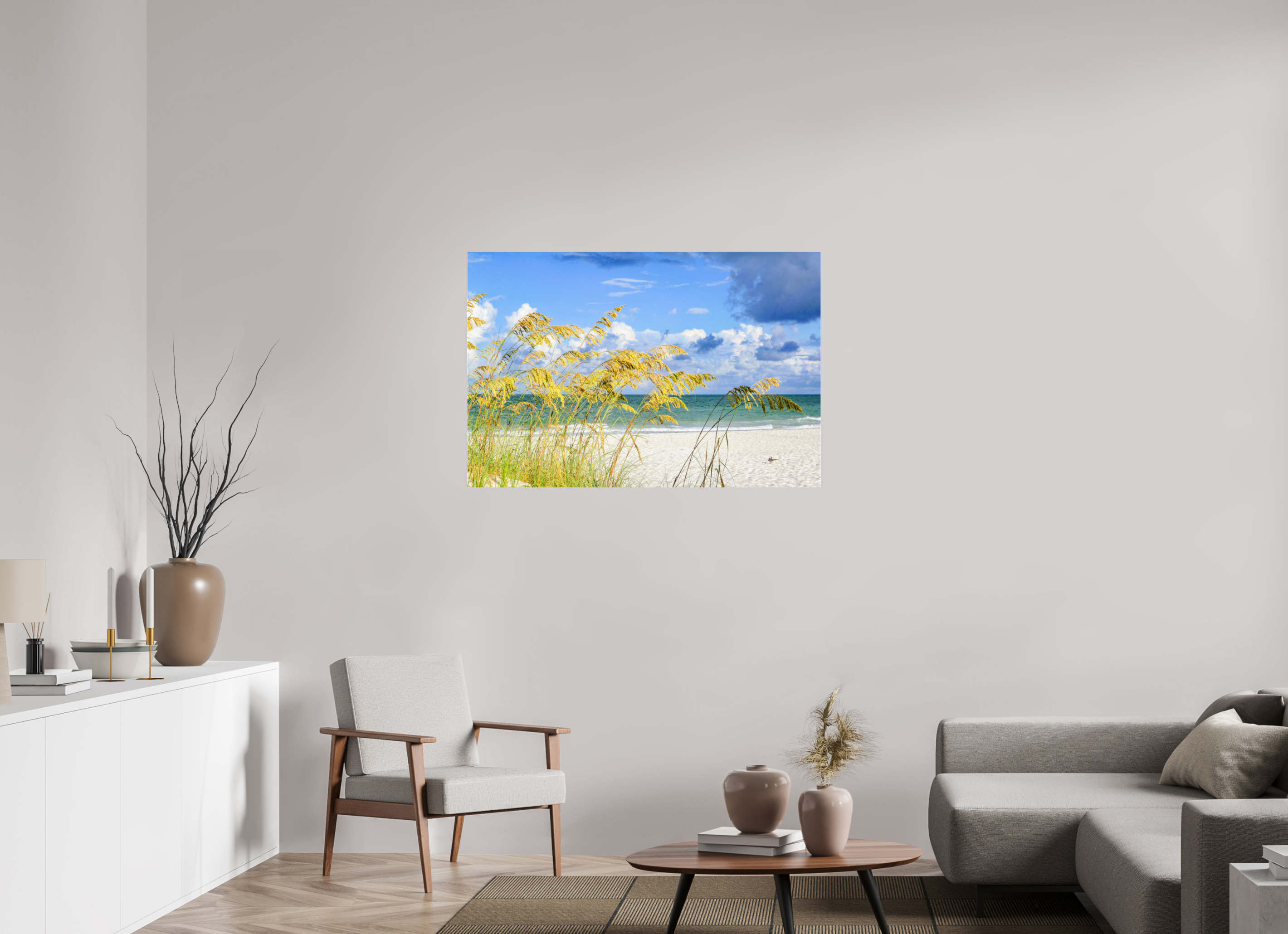 45 x 30″, Photo Print Under Acrylic Glass Golden Sea Oats