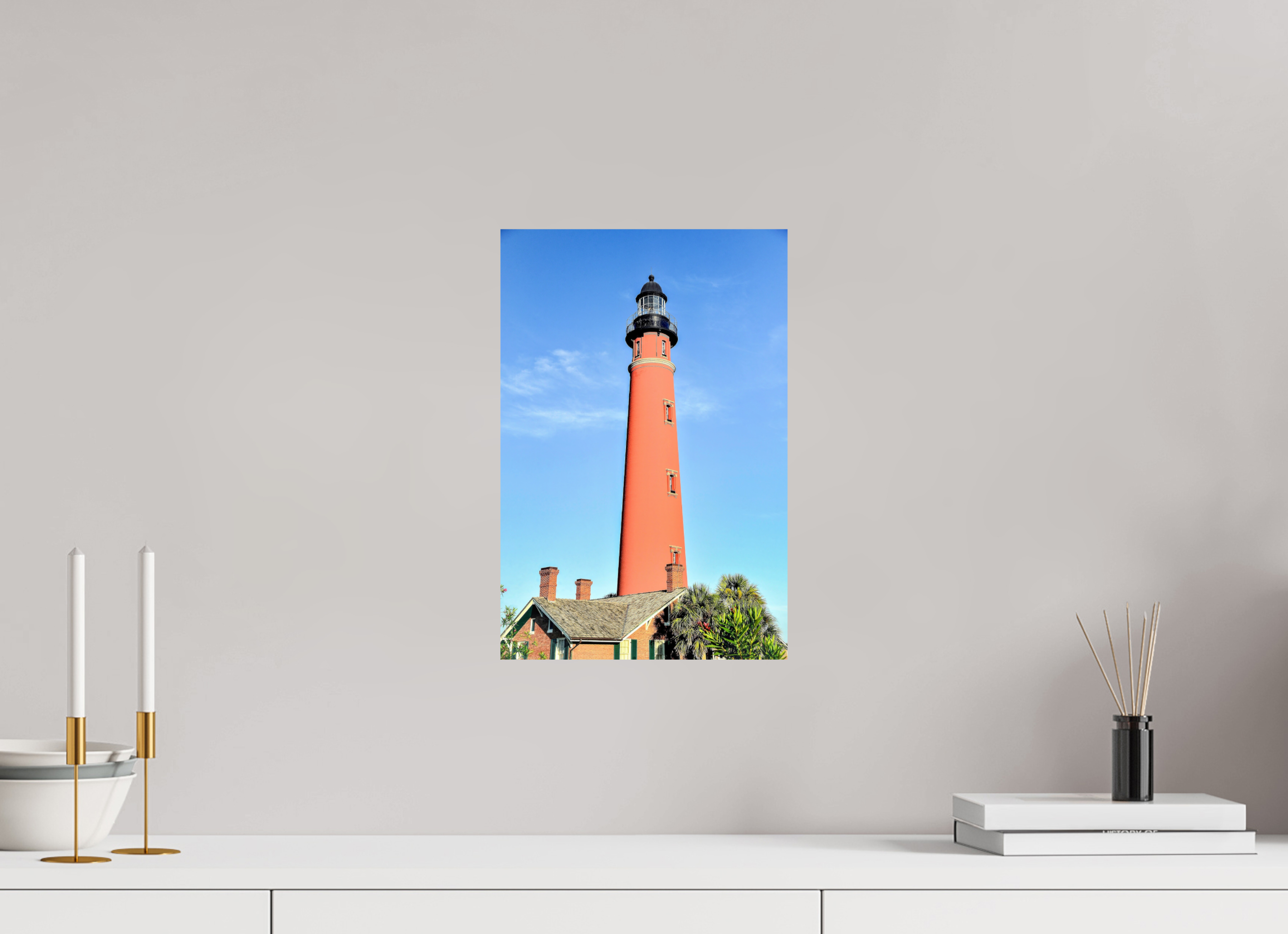 10 x 15″, Photo Print On Fuji Crystal DP II Historic Red Brick Ponce de Leon Lighthouse