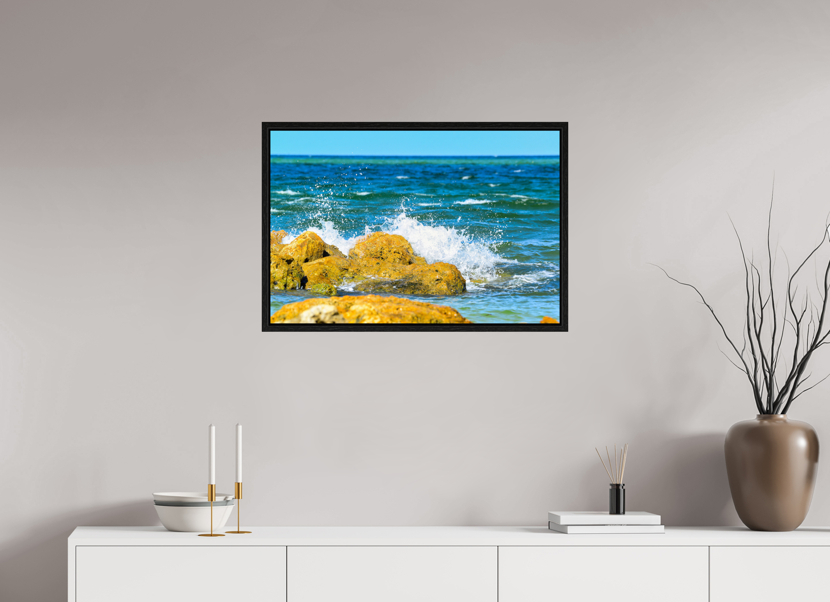 30 x 20″, Floater Frame The Ocean’s Impact