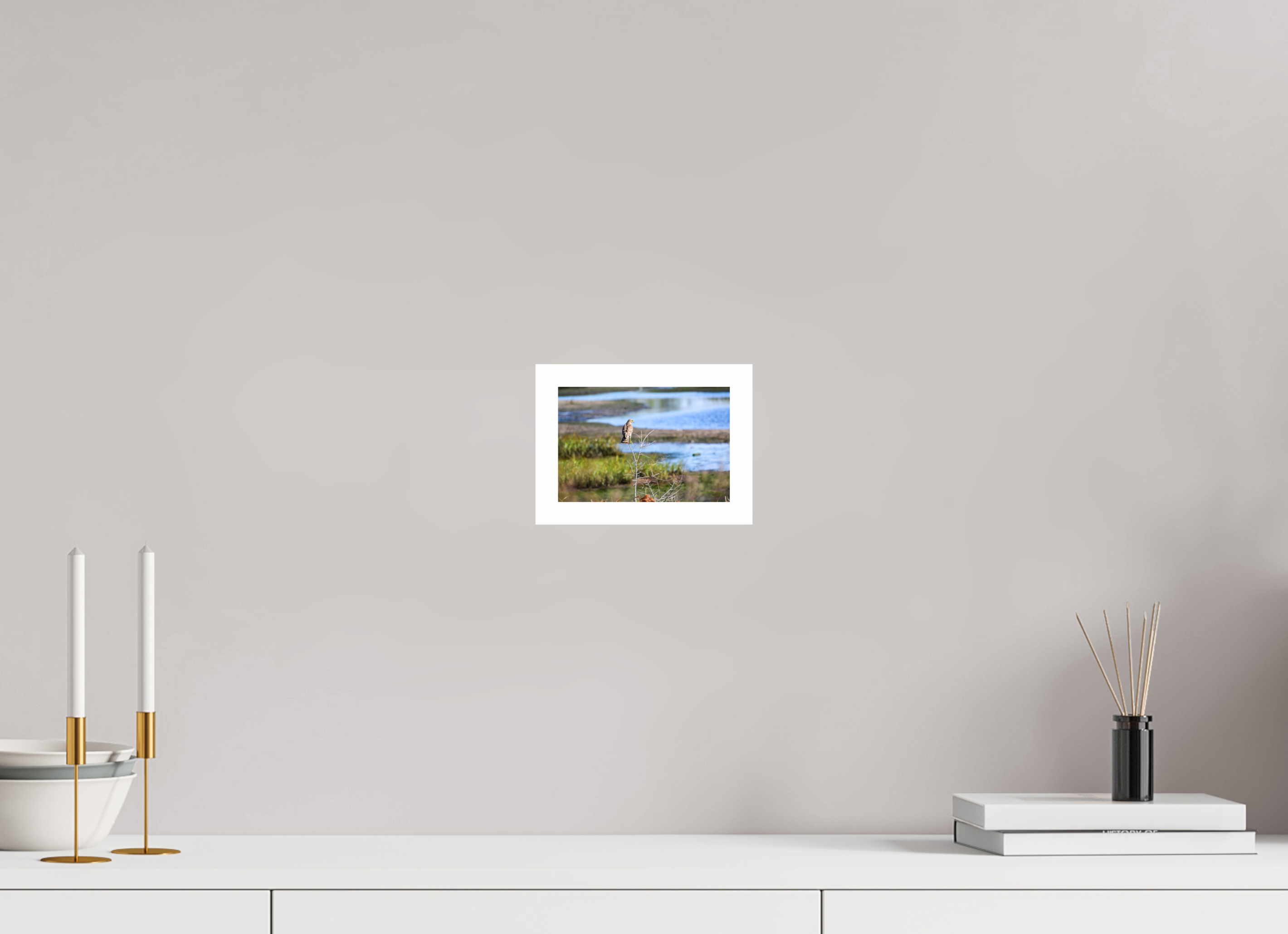 6 x 4″, Hahnemühle FineArt Pearl Print, .79" white border Guardian of the Marsh