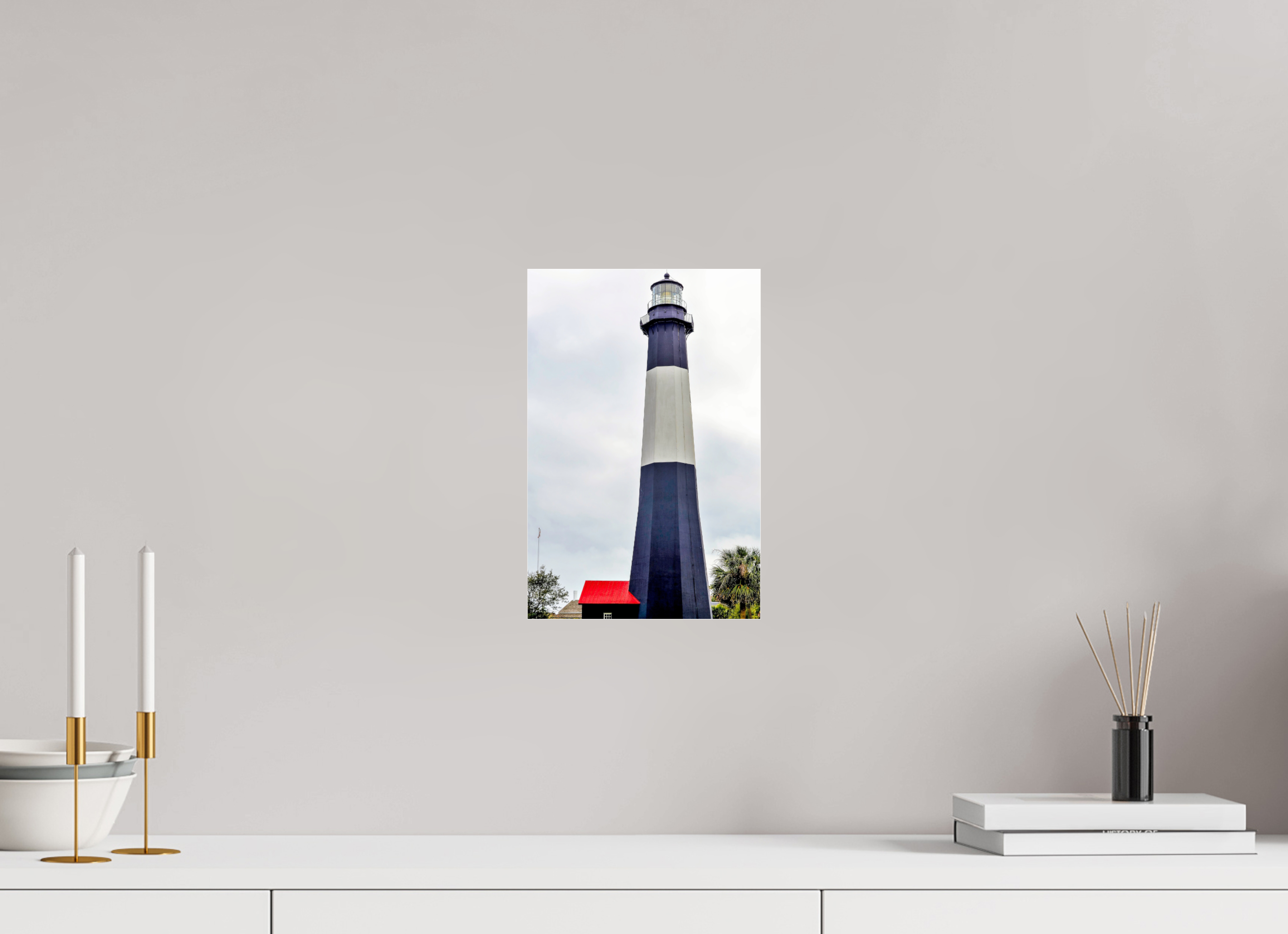 8 x 12″, Photo Print Under Acrylic Glass Tybee Island Light Station
