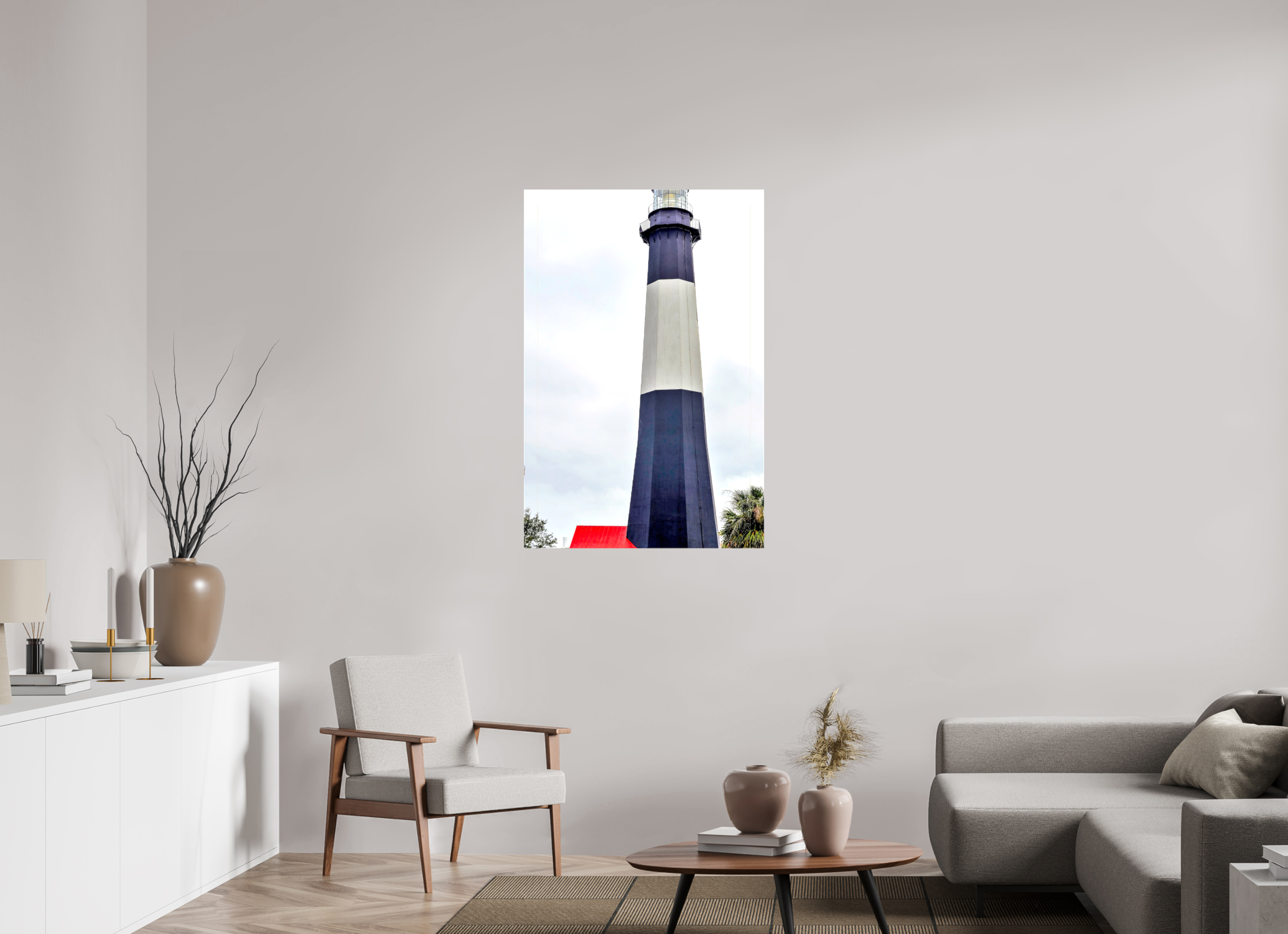 30 x 45″, Glossy Canvas on Stretcher Frame, 1,57" Wrapped Tybee Island Light Station