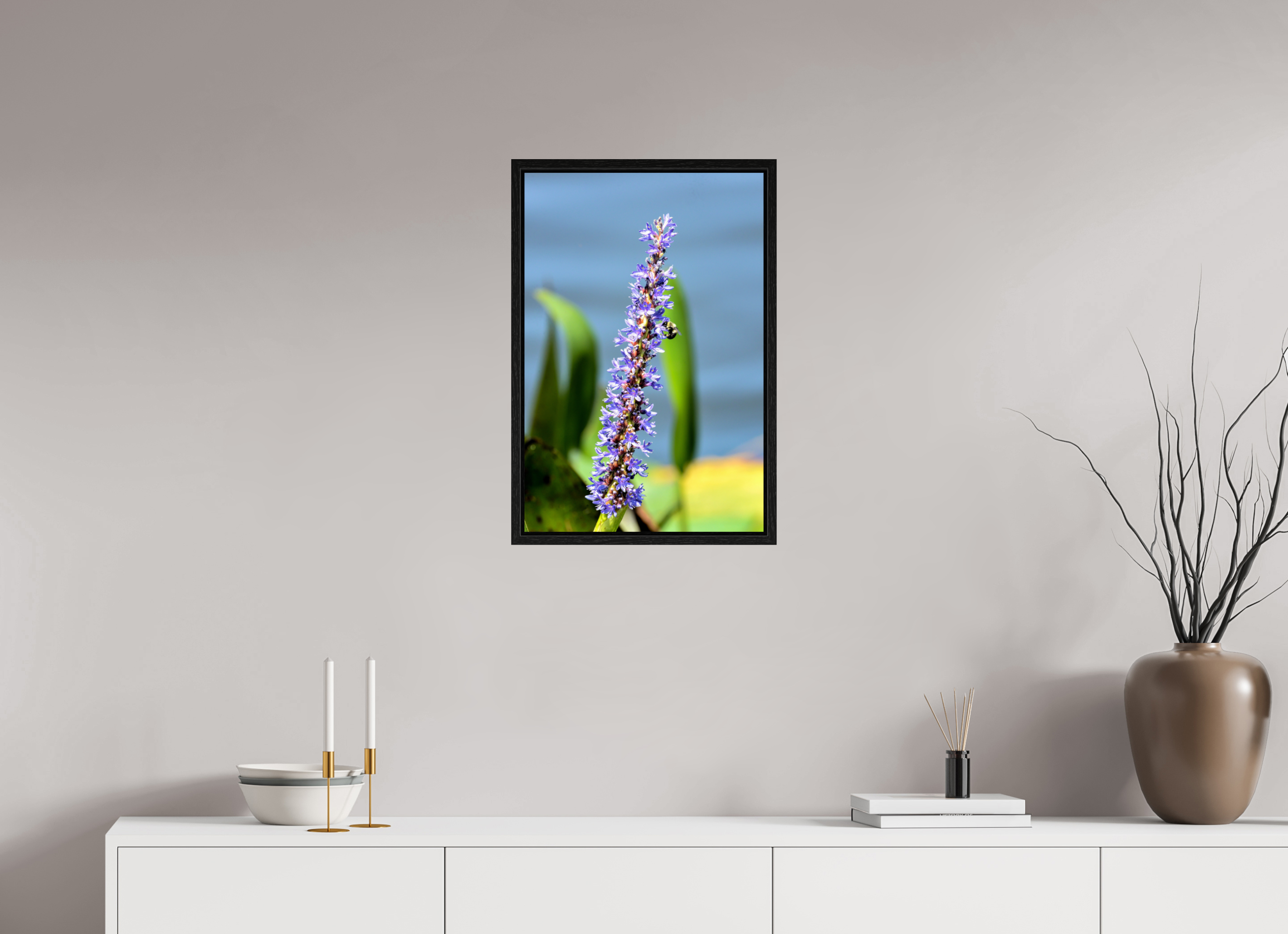 16 x 24″, Floater Frame Bloom & Buzz