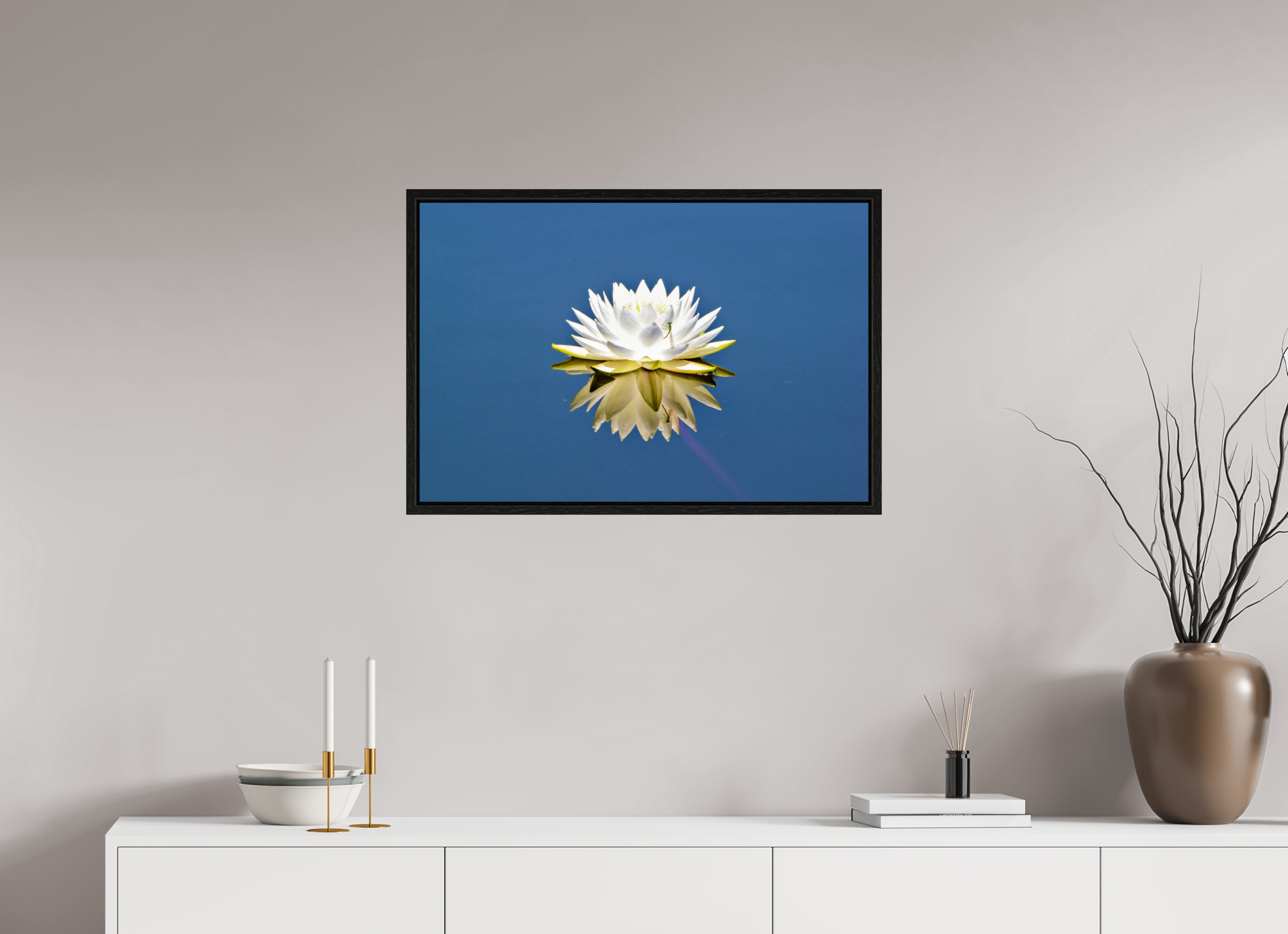 30 x 20″, Floater Frame Floating Grace