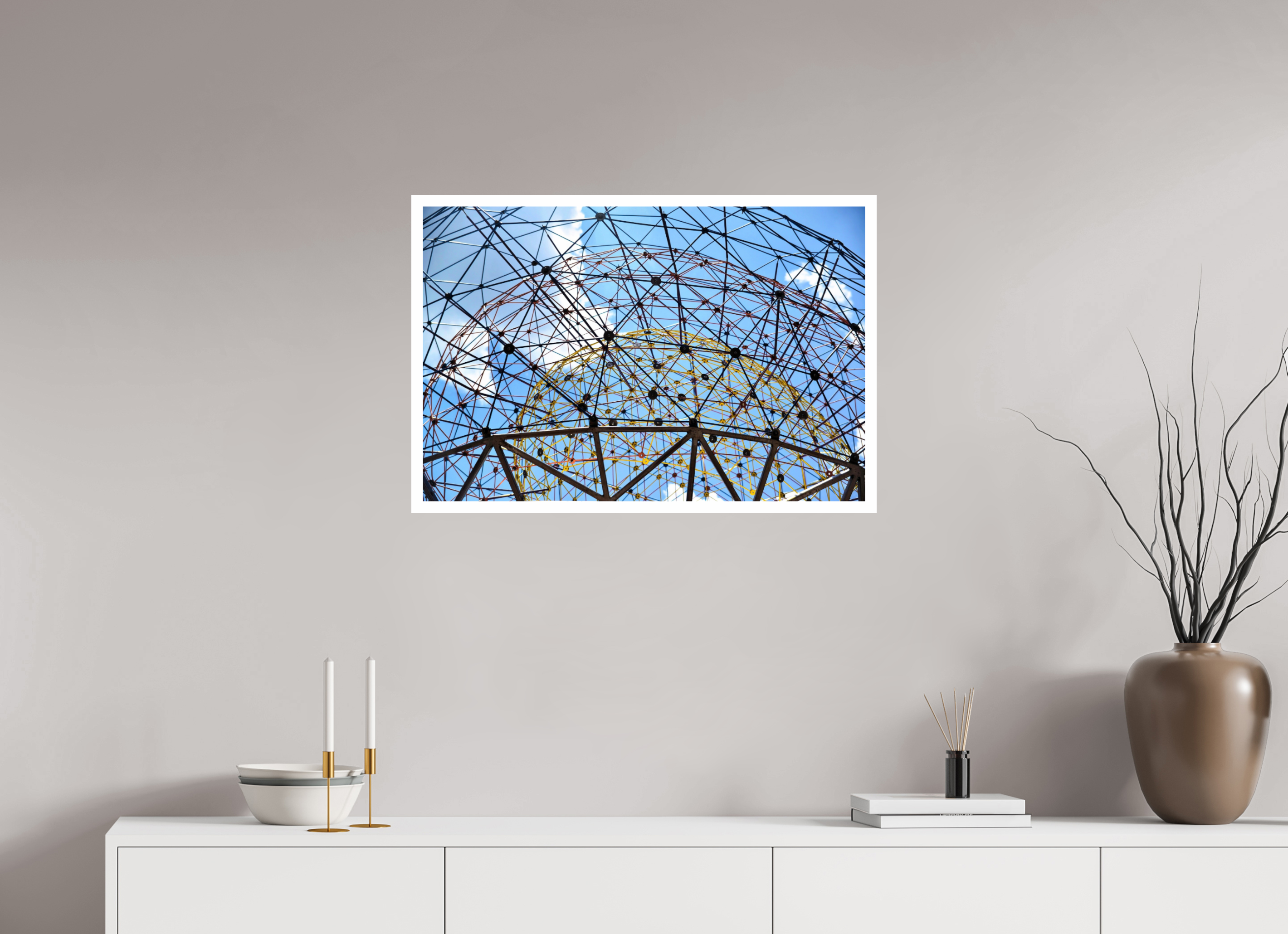 30 x 20″, Hahnemühle FineArt Pearl Print, .79" white border Geodesic Horizon: The Tillie Fowler Memorial