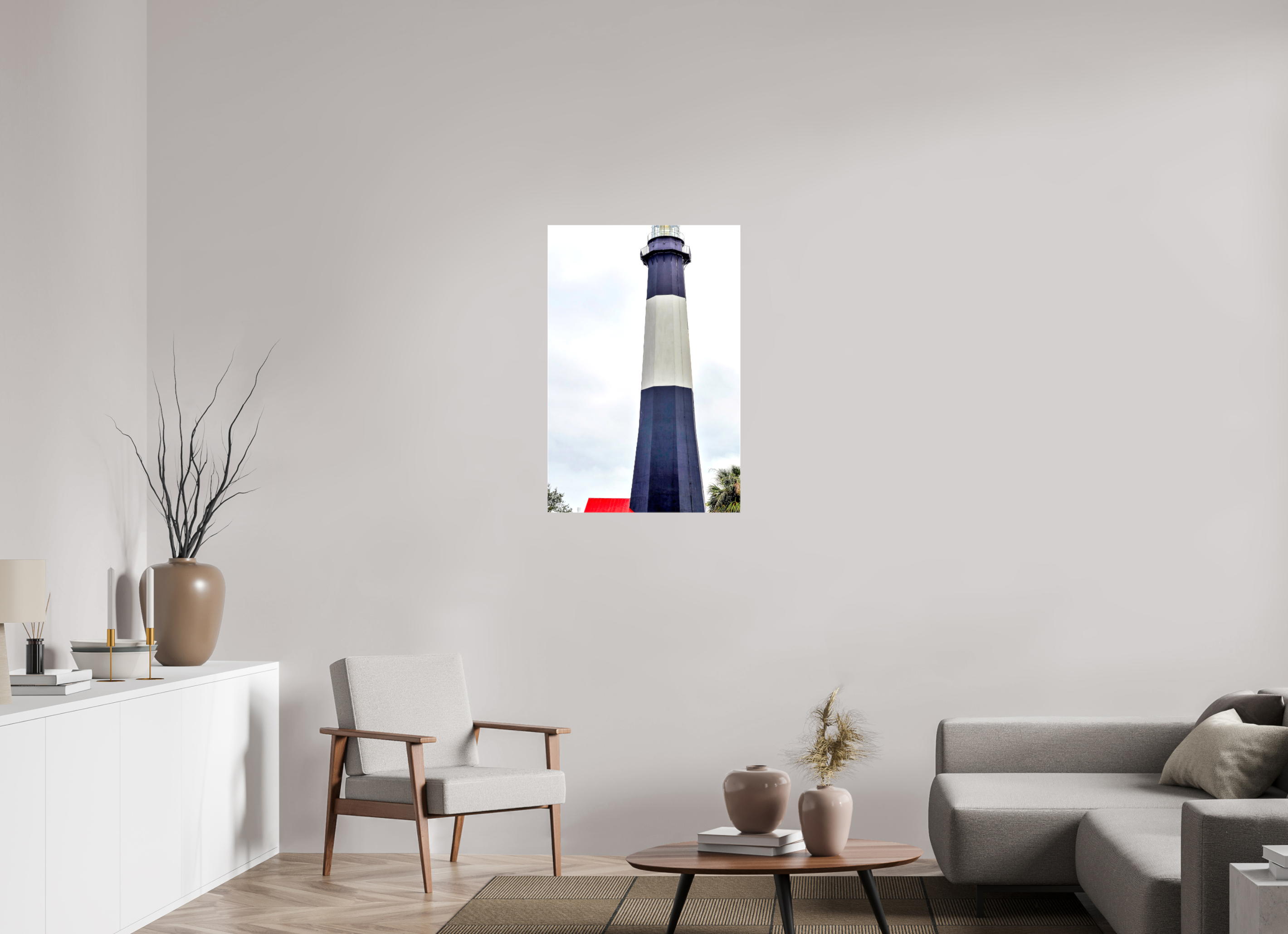 24 x 36″, Glossy Canvas on Stretcher Frame, 1,57" Wrapped Tybee Island Light Station