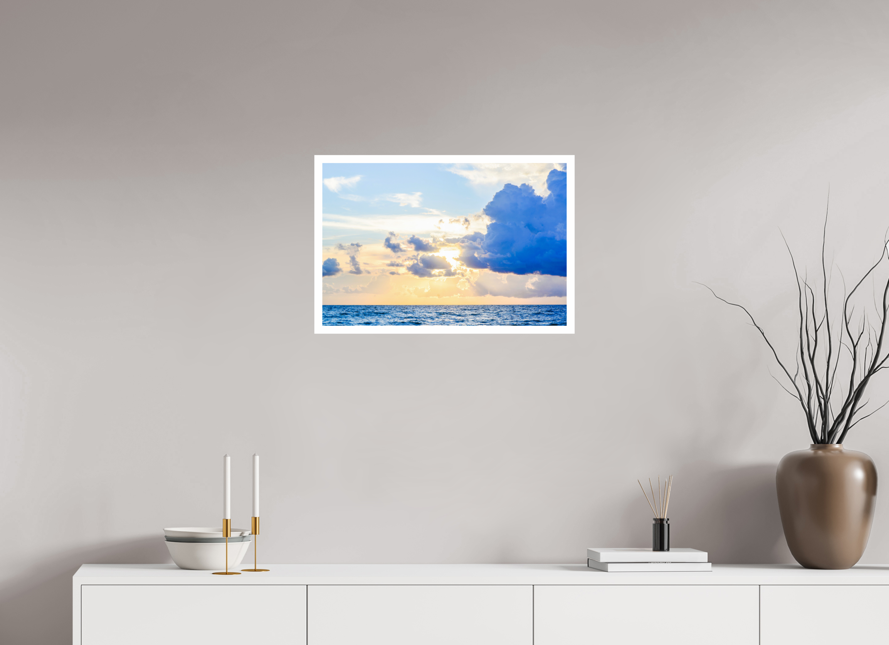 24 x 16″, Hahnemühle FineArt Pearl Print, .79" white border Breaking Through The Clouds