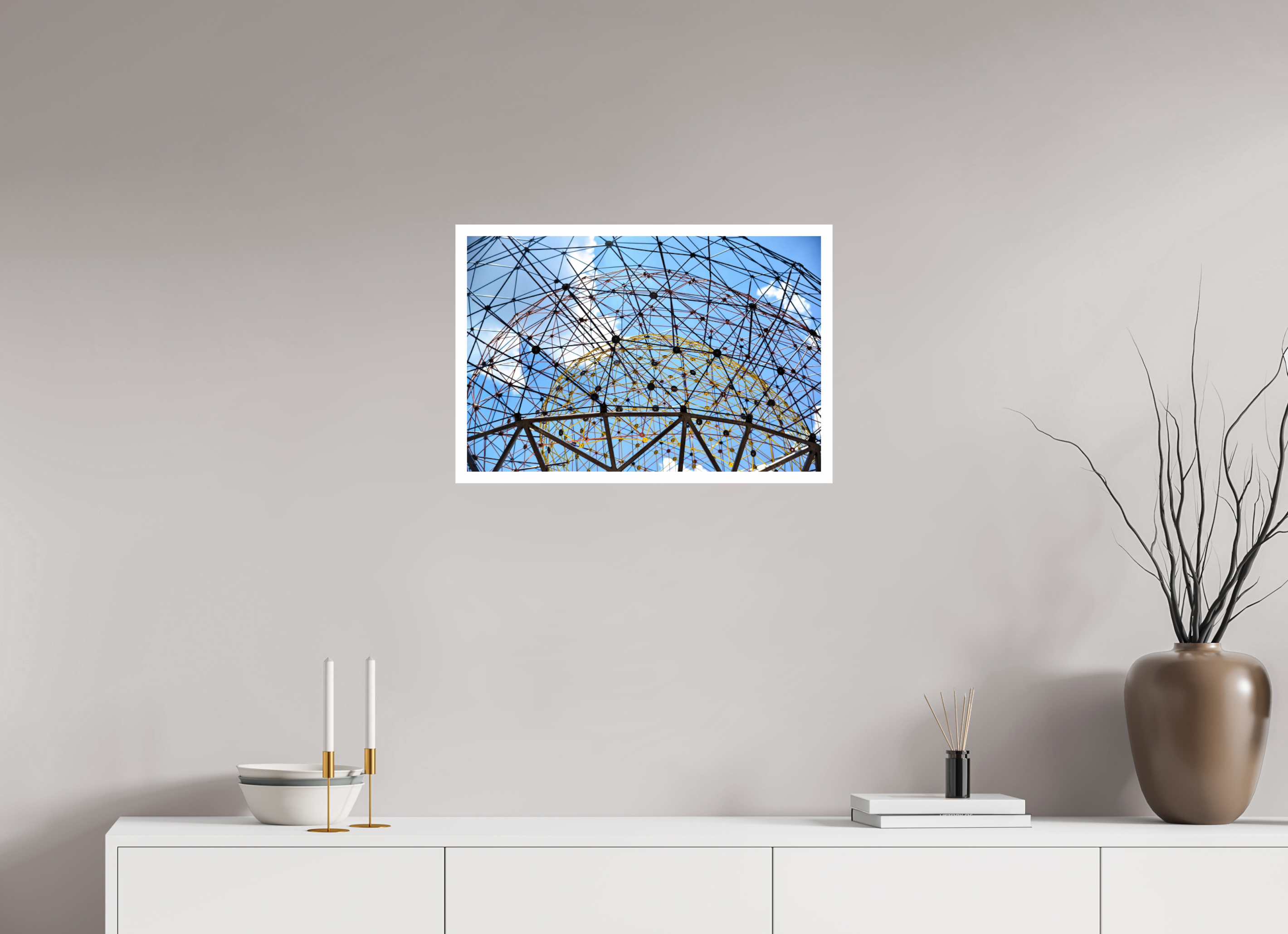 24 x 16″, Hahnemühle FineArt Pearl Print, .79" white border Geodesic Horizon: The Tillie Fowler Memorial