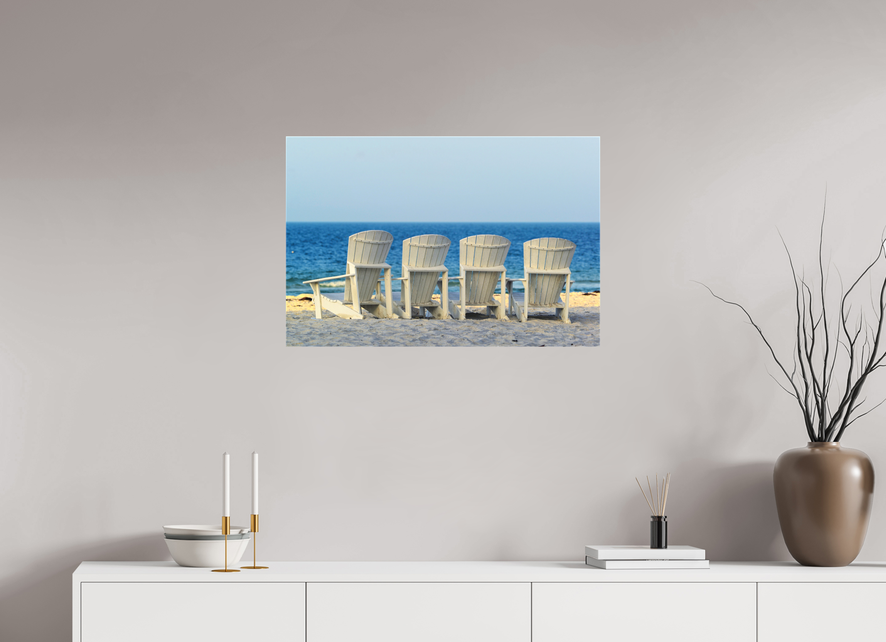 30 x 20″, Glossy Canvas on Stretcher Frame, 1,57" Wrapped Front Row for the Sunset