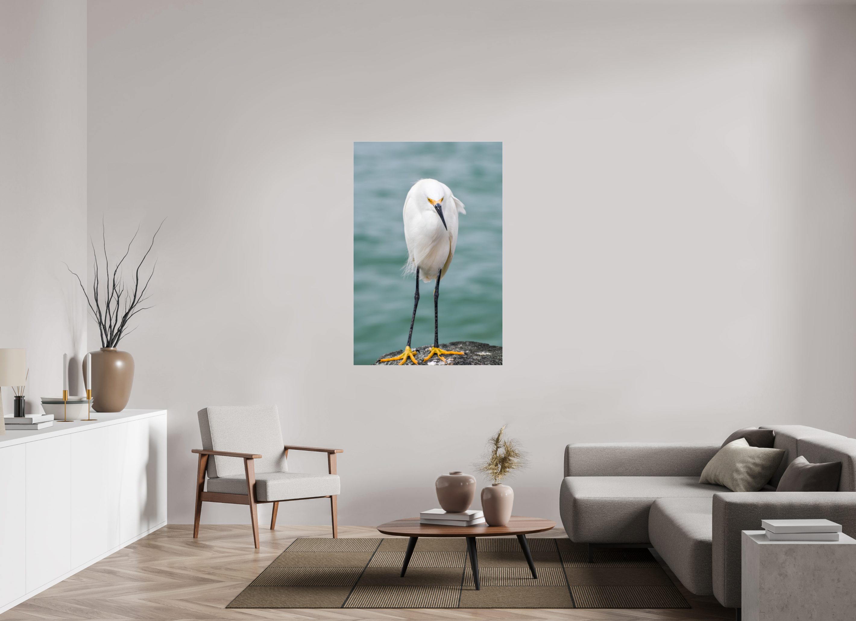 36 x 54″, Metallic Photo Print Under Acrylic Glass The Patient Hunter
