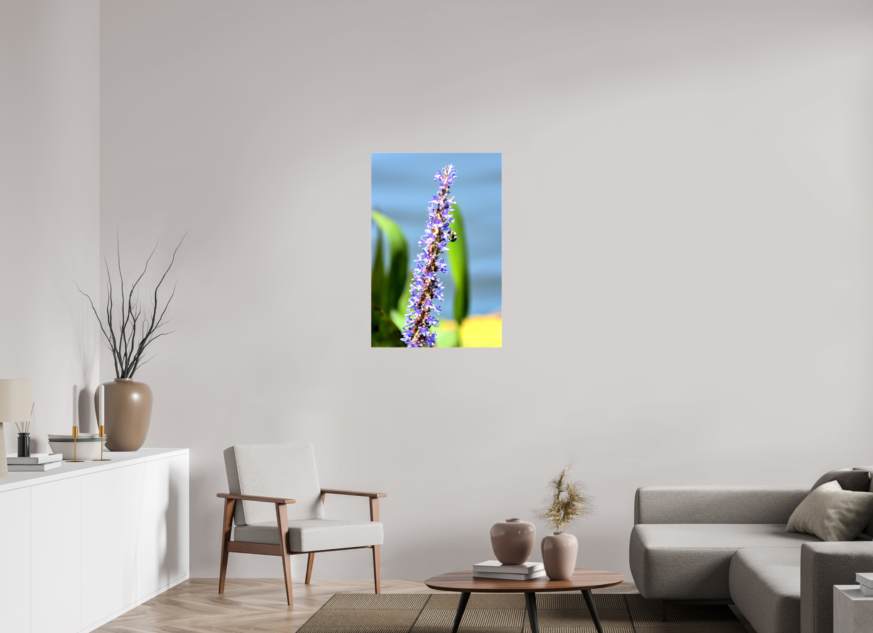 24 x 36″, Glossy Canvas on Stretcher Frame, 1,57" Wrapped Bloom & Buzz