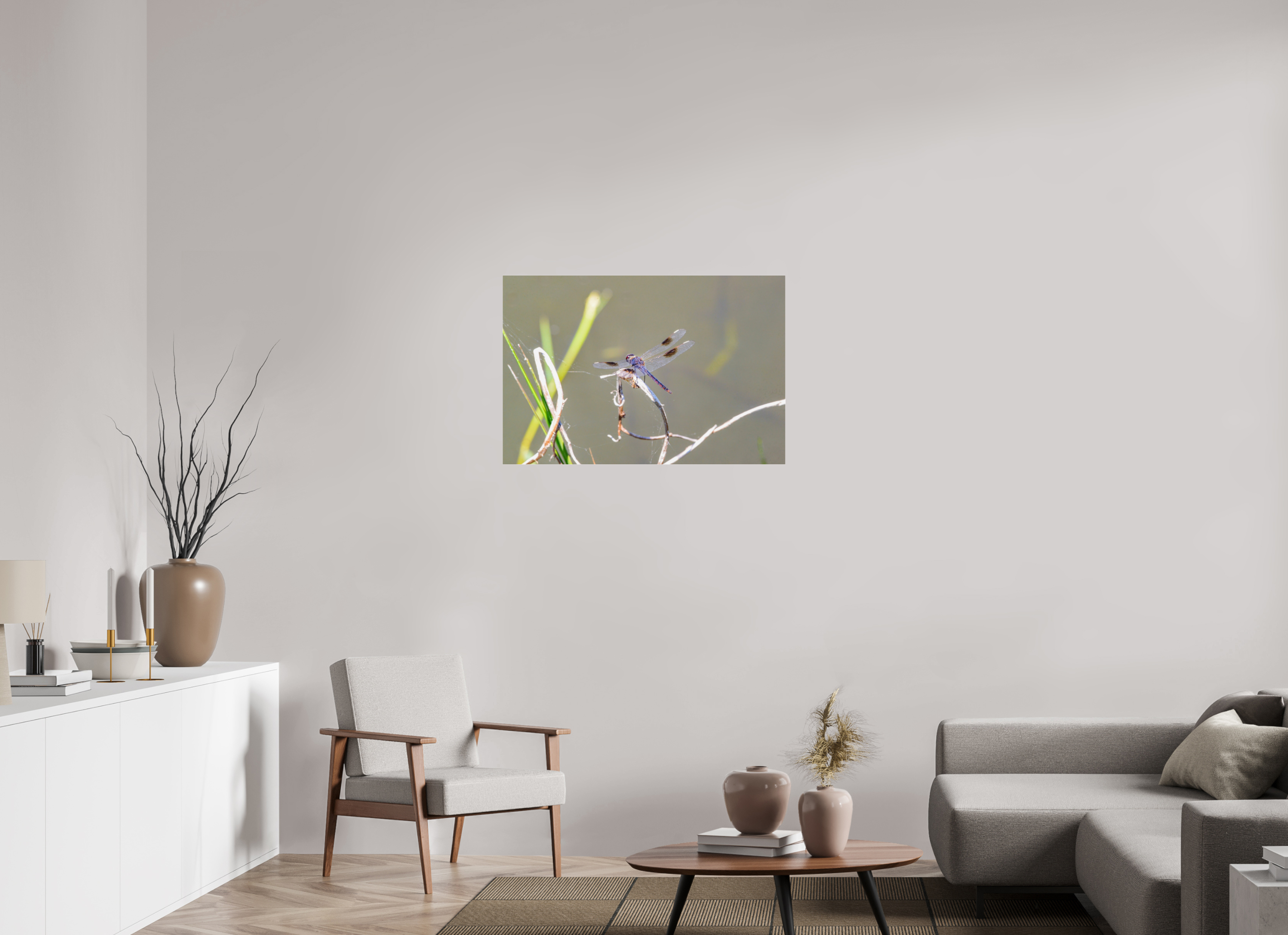 36 x 24″, Photo Print Fuji Crystal Archive Under Acrylic Glass Pennant Dragonfly in the Marsh