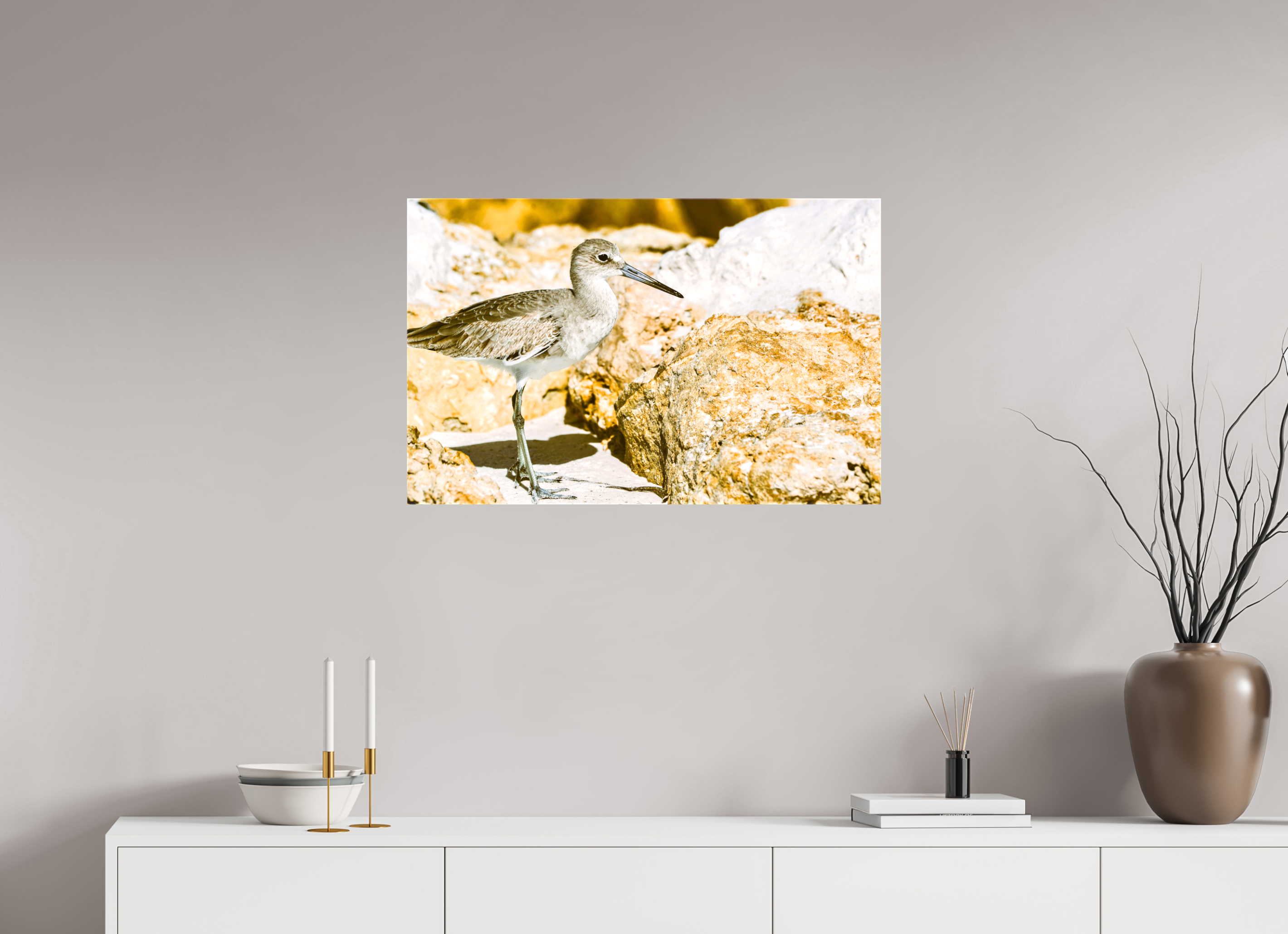 31.1 x 20″, Glossy Canvas on Stretcher Frame, 1,57" Wrapped The Sunny Willet