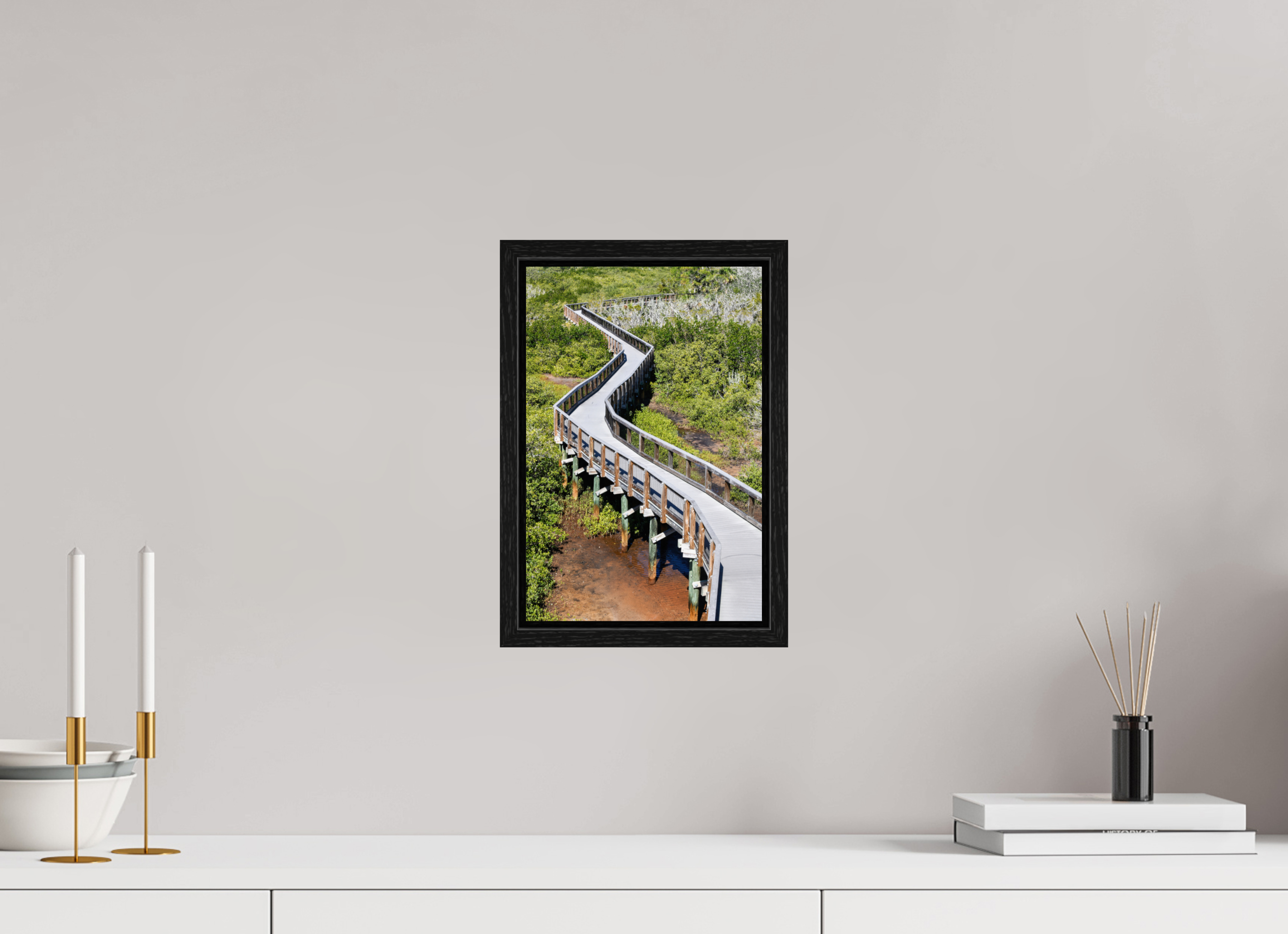8 x 12″, Floater Frame The Winding Way