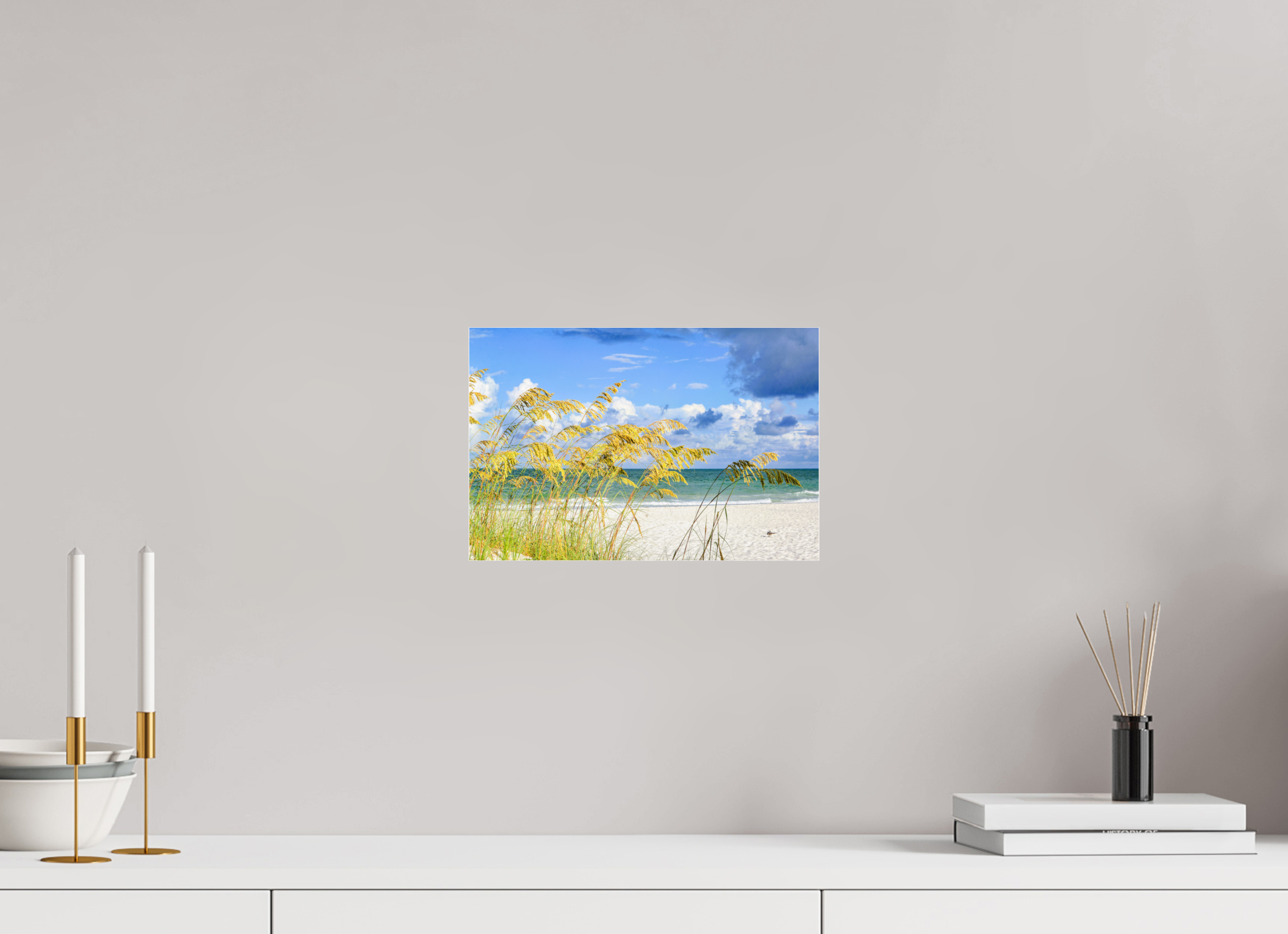 12 x 8″, Photo Print Under Acrylic Glass Golden Sea Oats