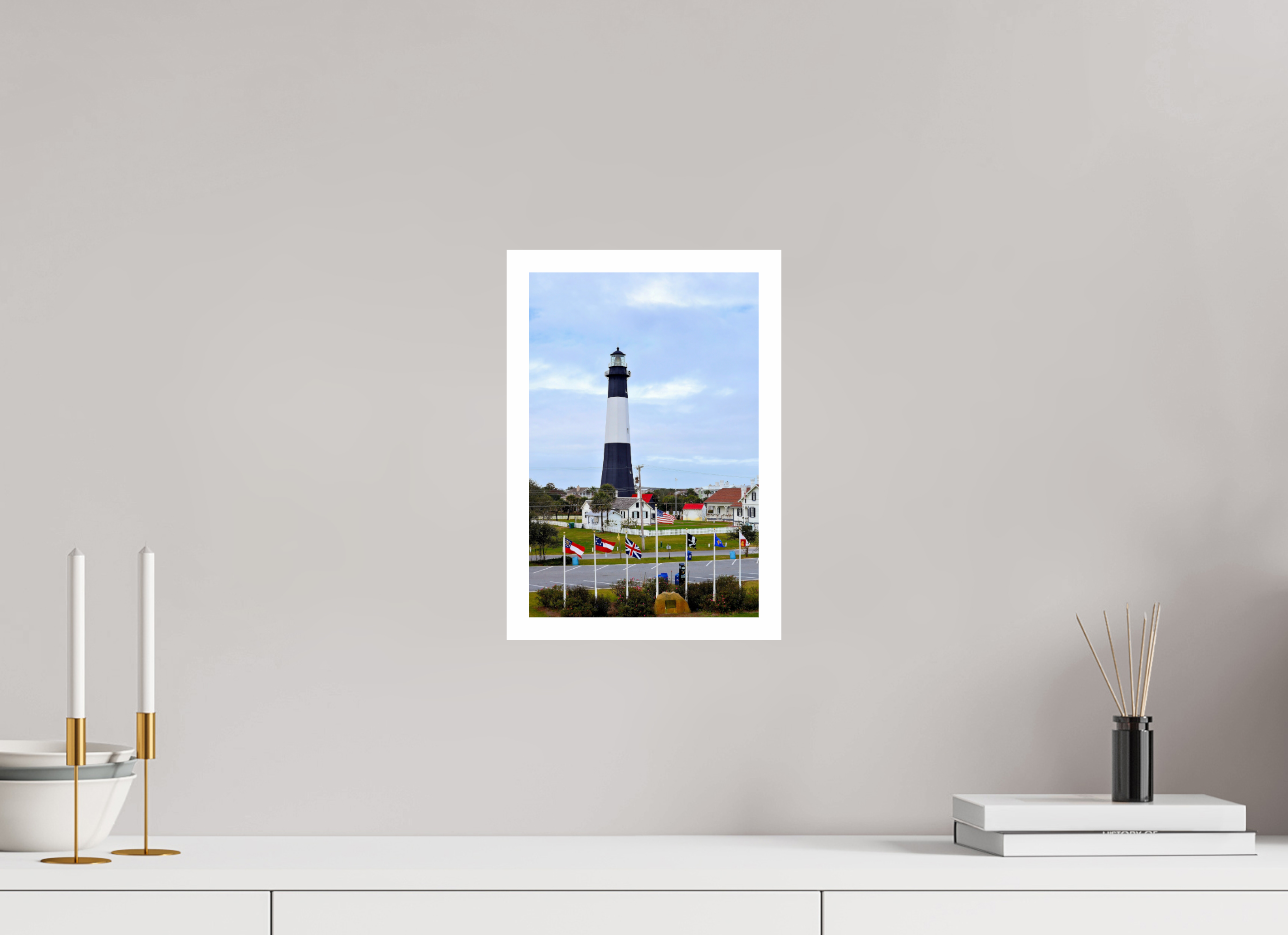 8 x 12″, Hahnemühle FineArt Pearl Print, .79" white border Heritage at Tybee: The Lighthouse & Grounds