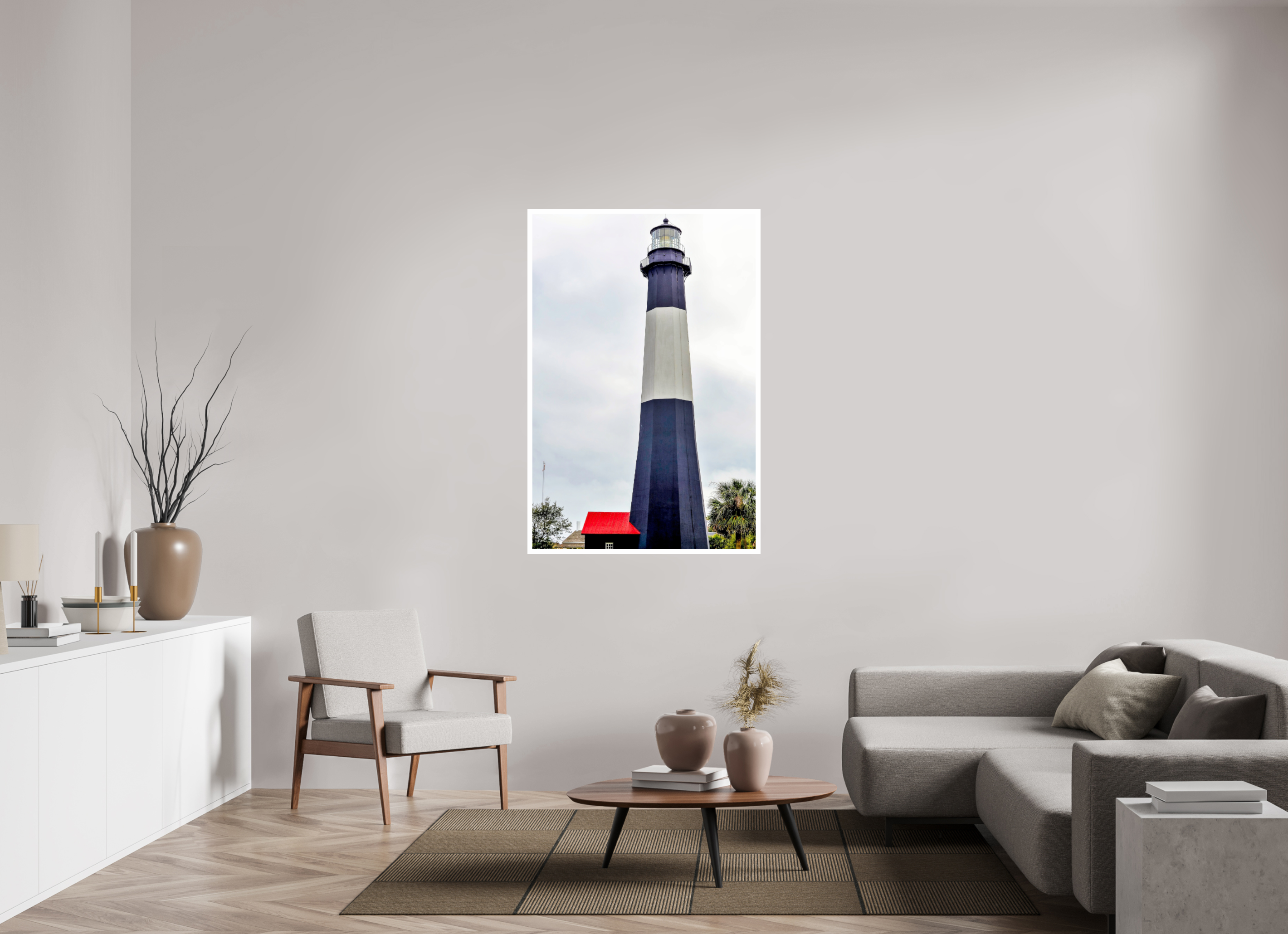 36 x 54″, Hahnemühle FineArt Pearl Print, .79" white border Tybee Island Light Station